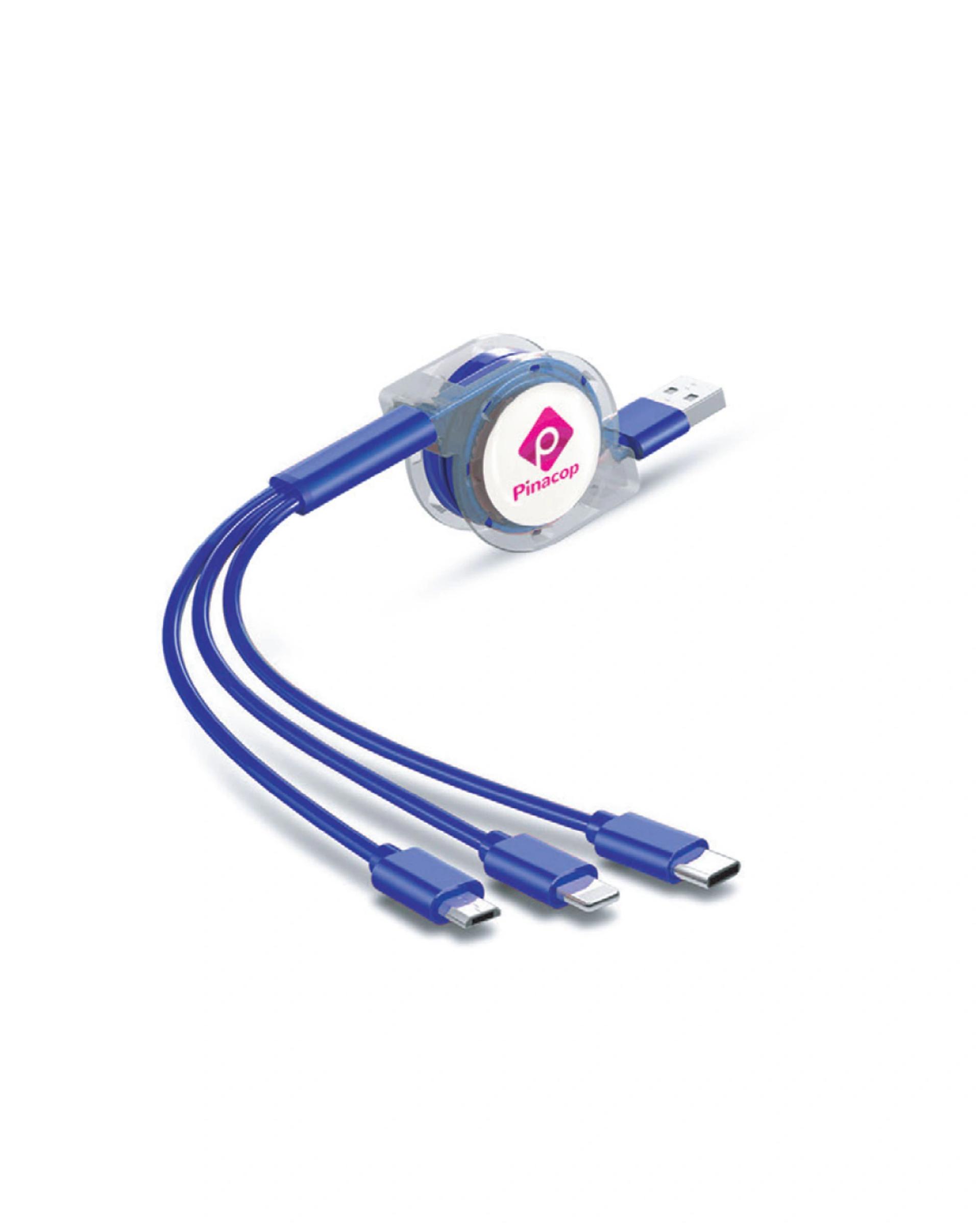 Gogola - 3 in 1 Charging Cable Blue