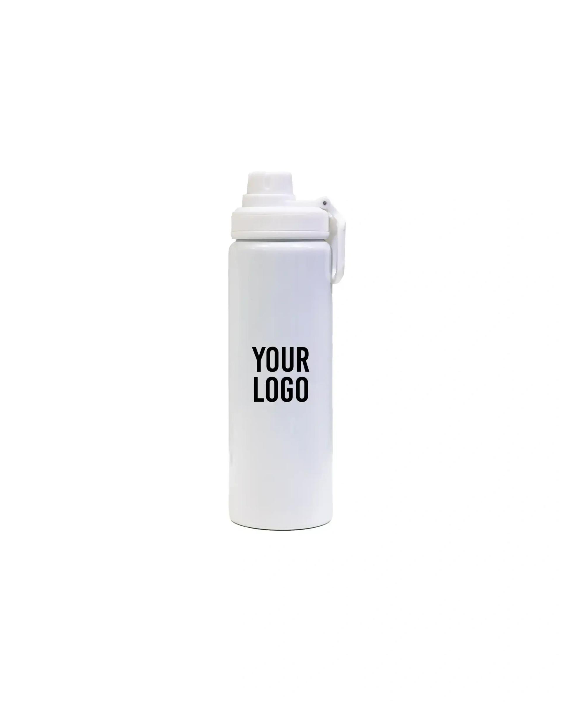 Dolili - Aluminium Sports Bottle with Handle White-800ml