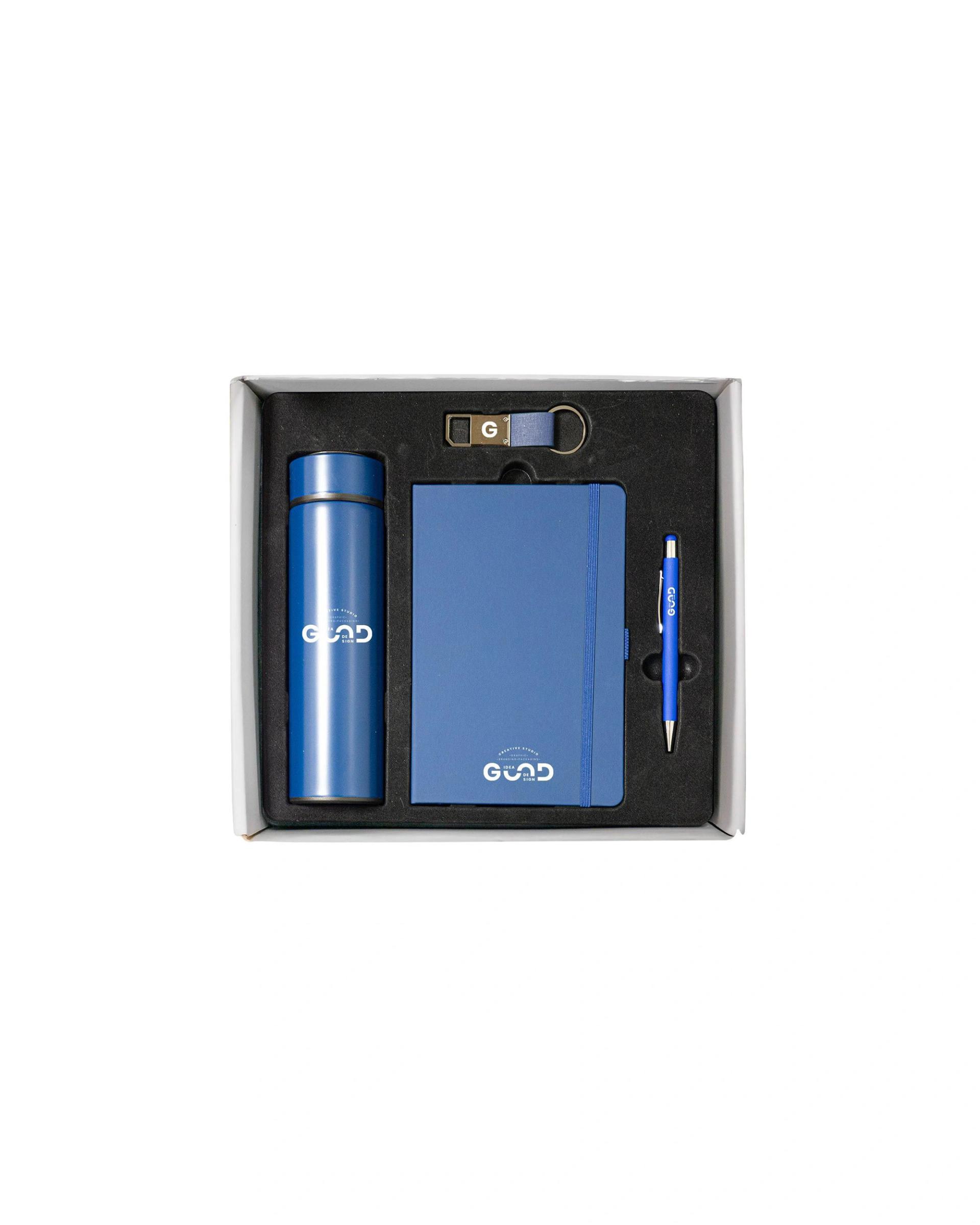 Kocabe - 4-in-1 Premium Corporate Gift Set Blue Edition(White Box)