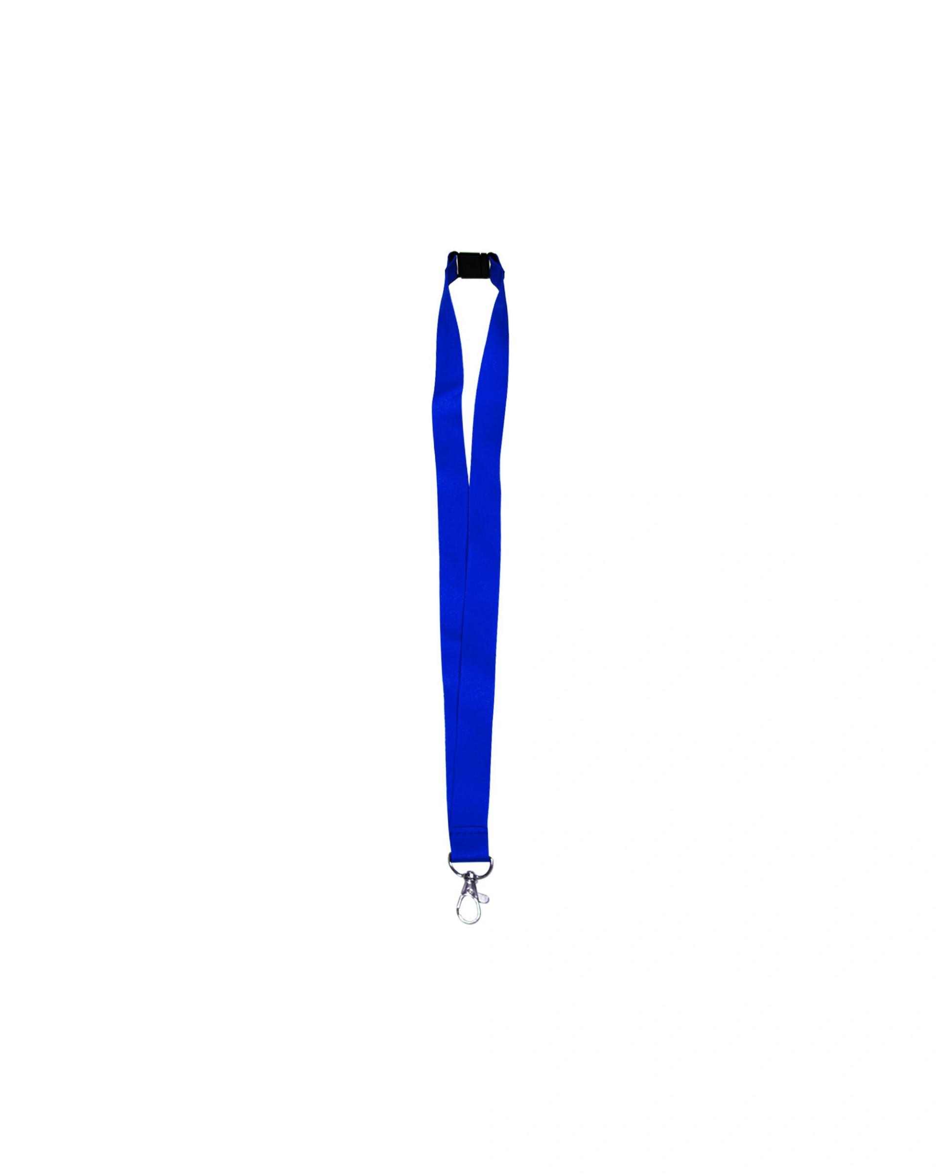 Hafaba - Lanyard with safety Clip and Metal Hook Blue