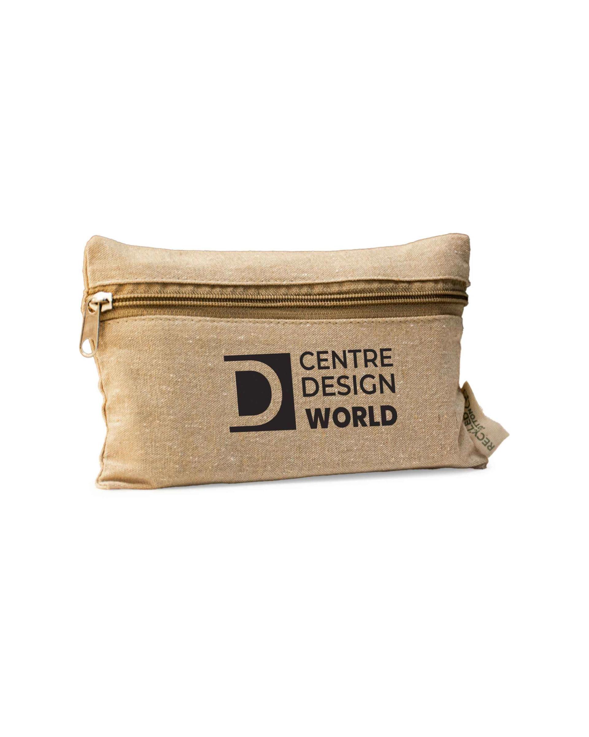 Dikohe - Recycled Cotton Pouch with front zipper