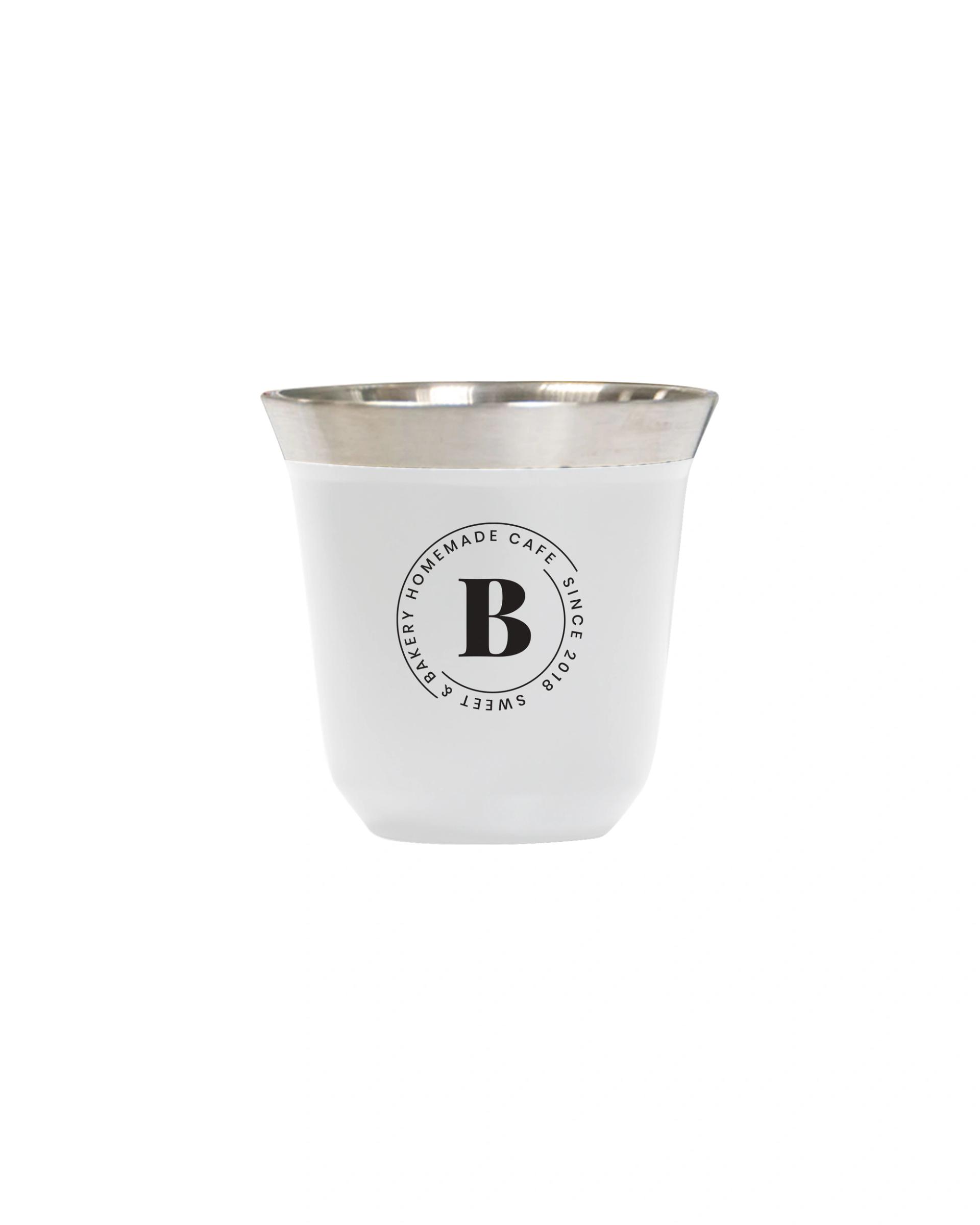 Gikede - Stainless Steel Espresso Cup white