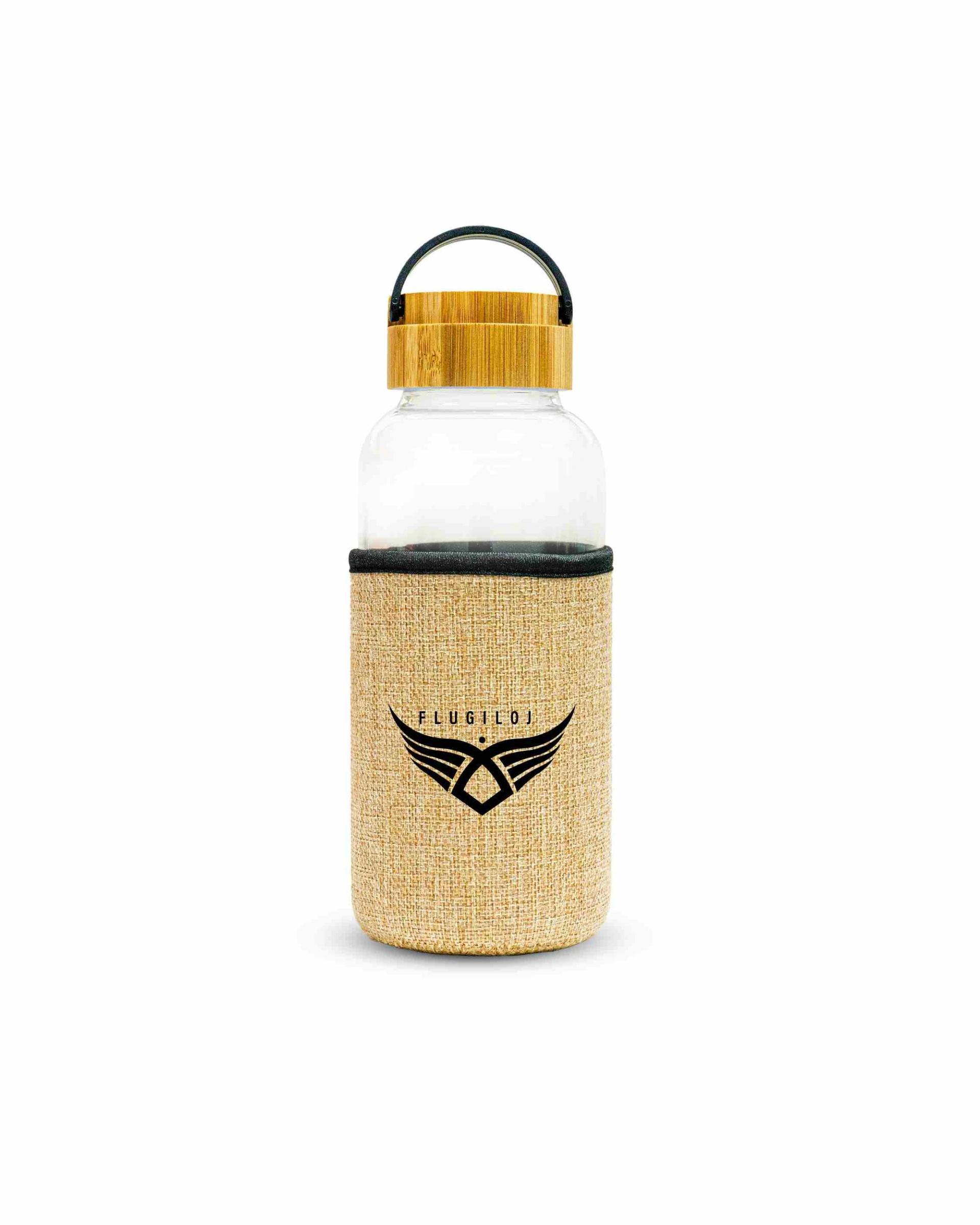 Doboci - Glass Bottle With Eco Sleeve and Bamboo Lid