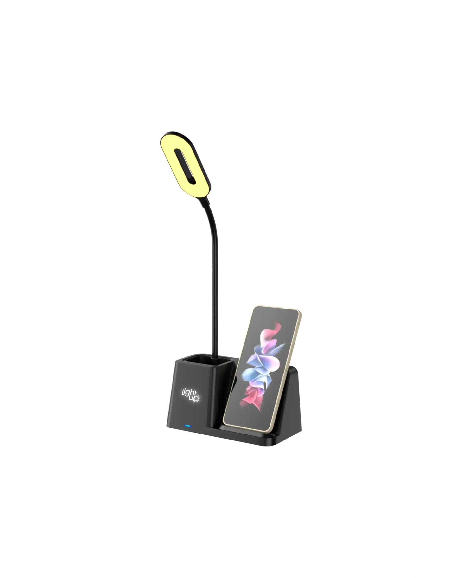 Hafodi - 3-in-1 Wireless Charger with Desk Lamp & Pen Holder