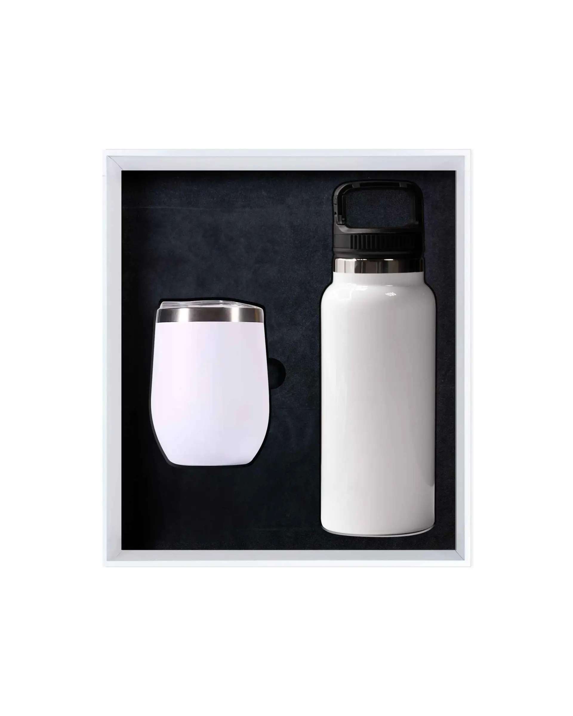 Kolifi - Drinkware Giftset with White Premium Bottle and Coffee mug