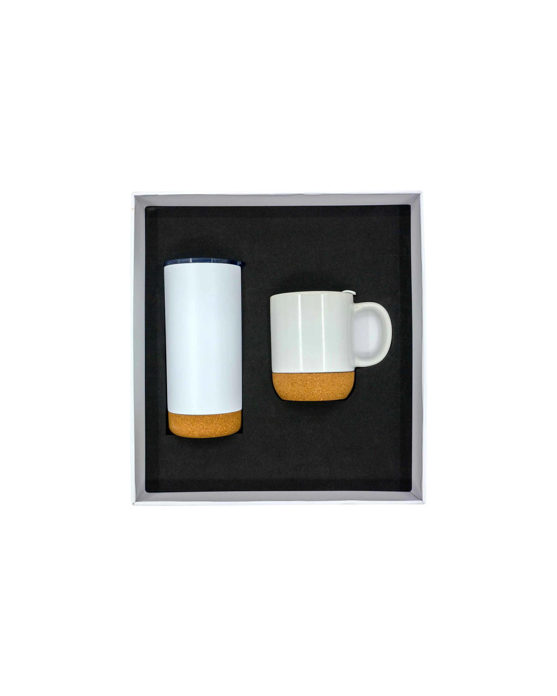 Didafo - Promotional Giftset with Cork Ceramic mug and Tumbler