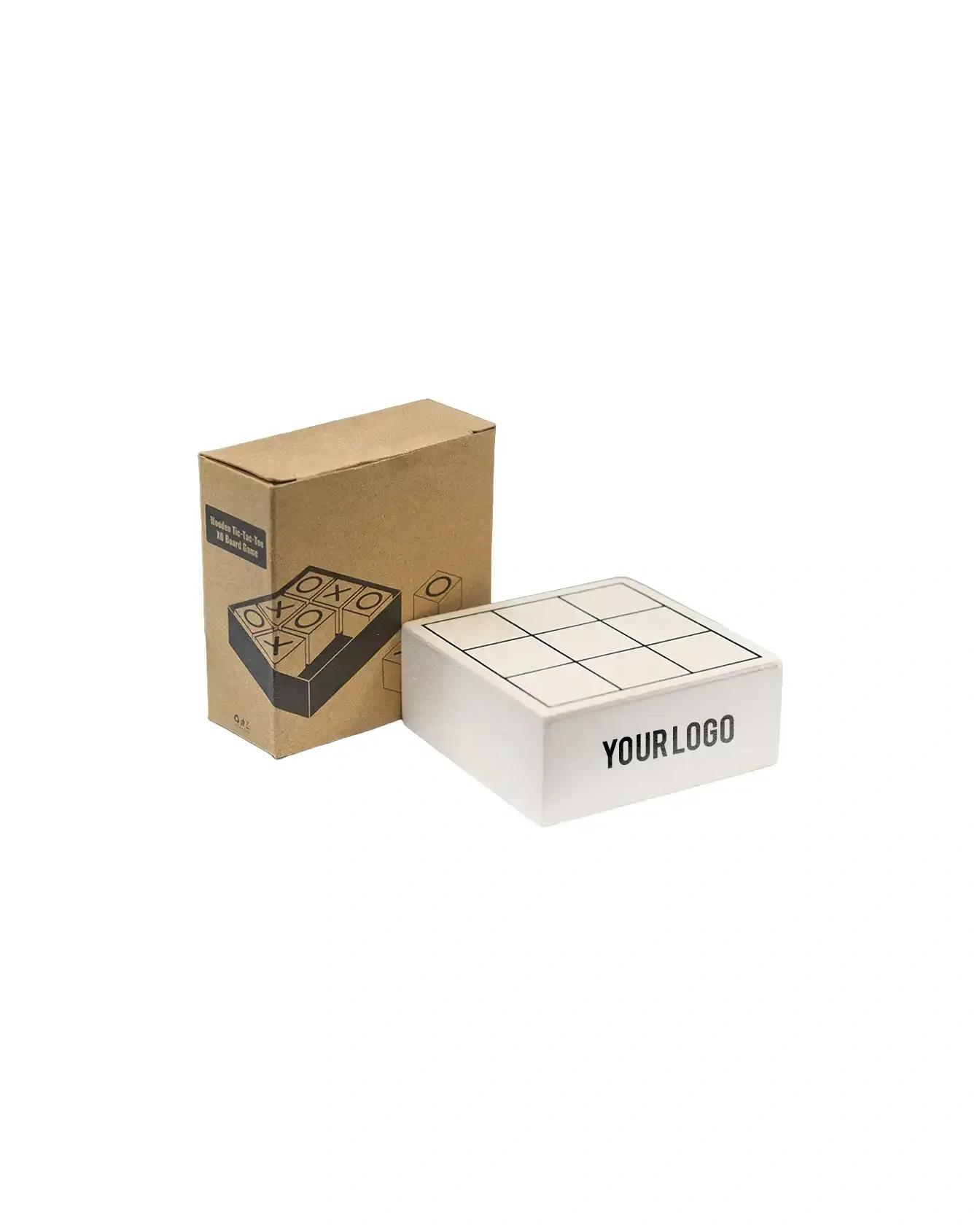 Hagaco - Premium Wooden XO Game Set with Sliding Box