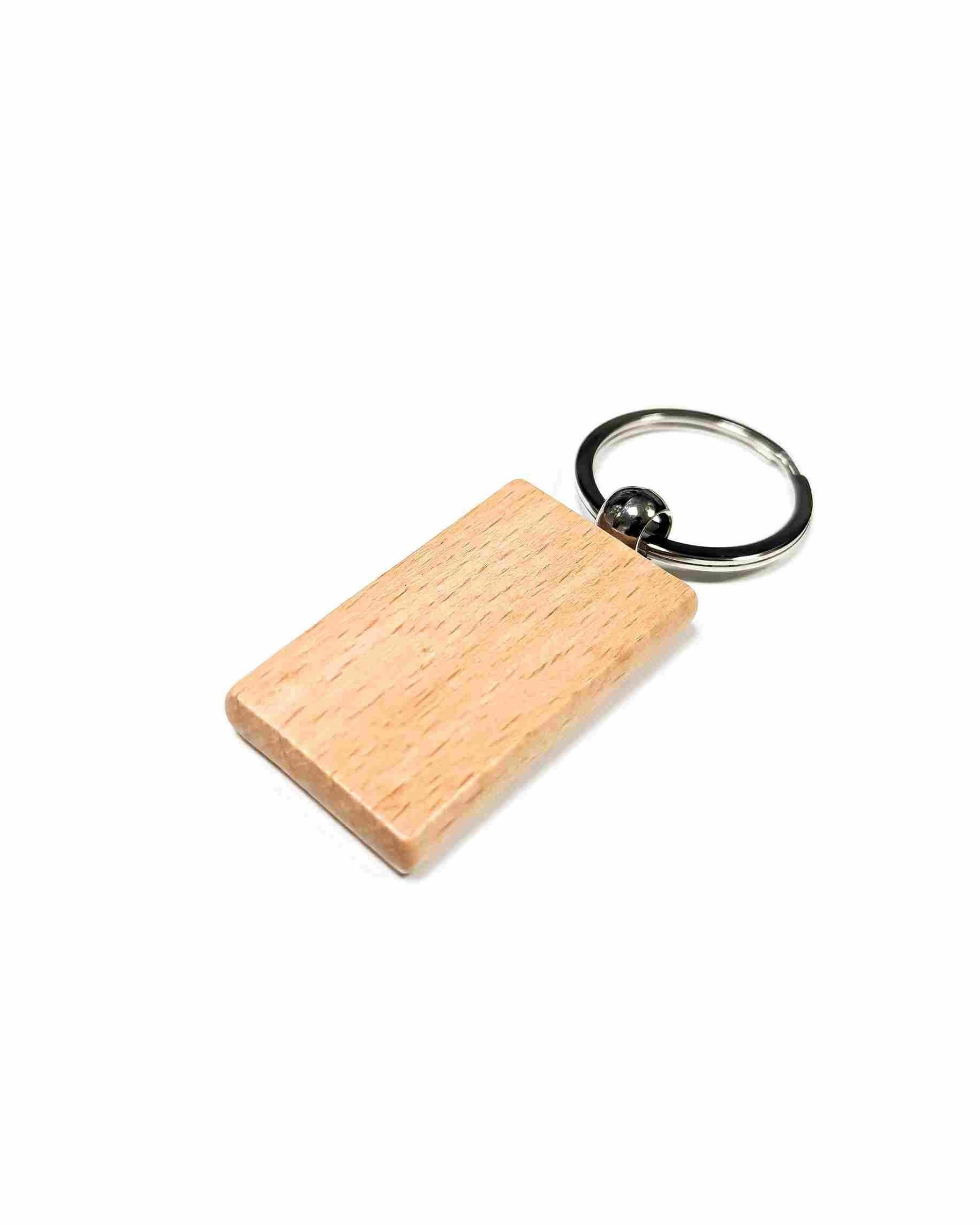 Gobohi - Bamboo keychain Rectangle shape