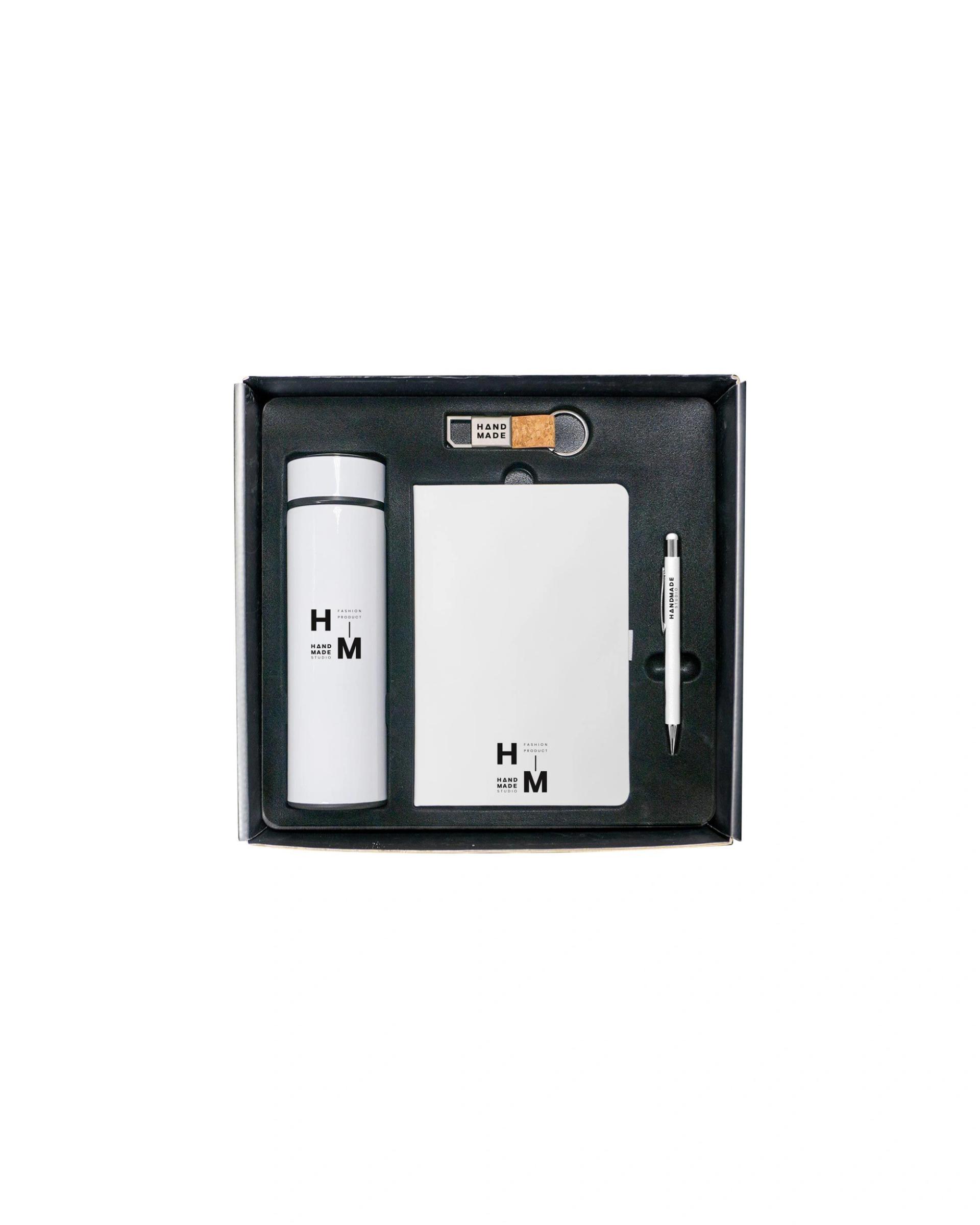 Fofece - 4-in-1 Premium Corporate Gift Set White Edition(Black Box)
