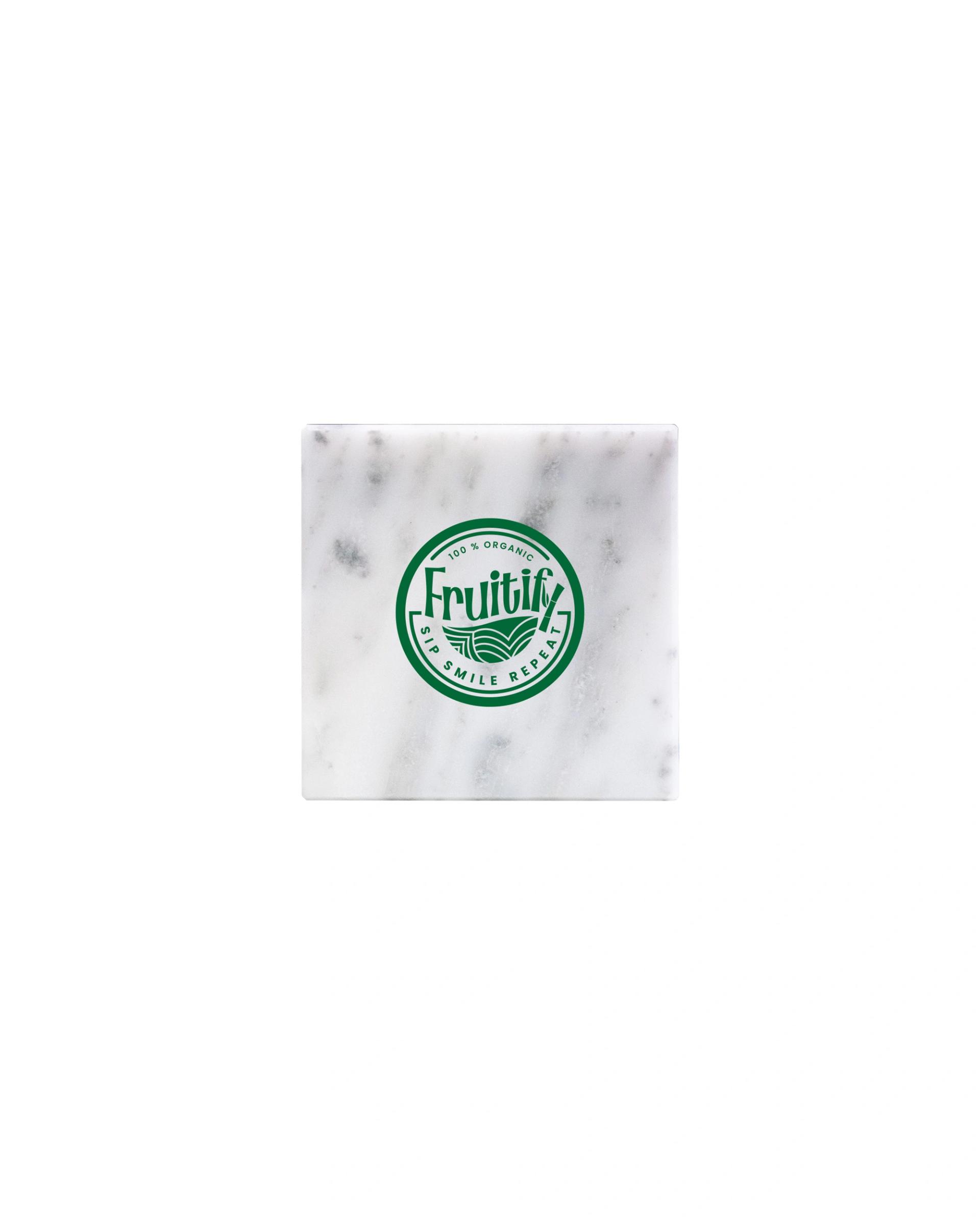 Cefoho - Square White Marble Coaster