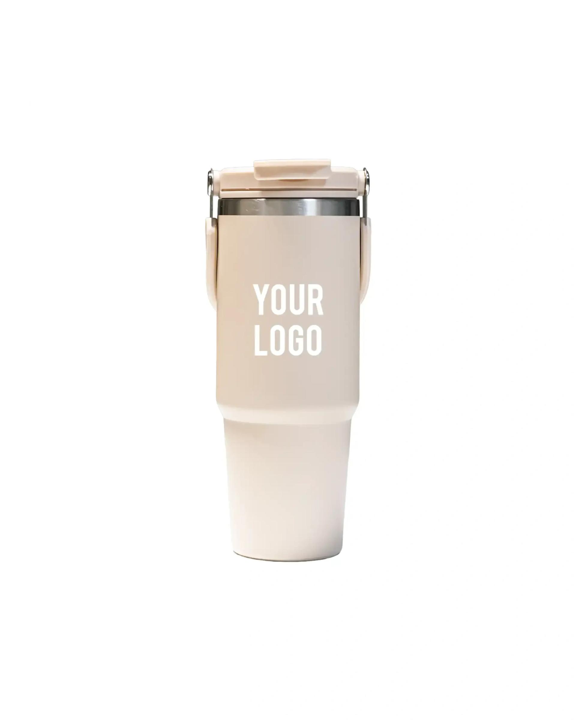 Lalaki - Tumbler with Handle and Sipper Sand Beige