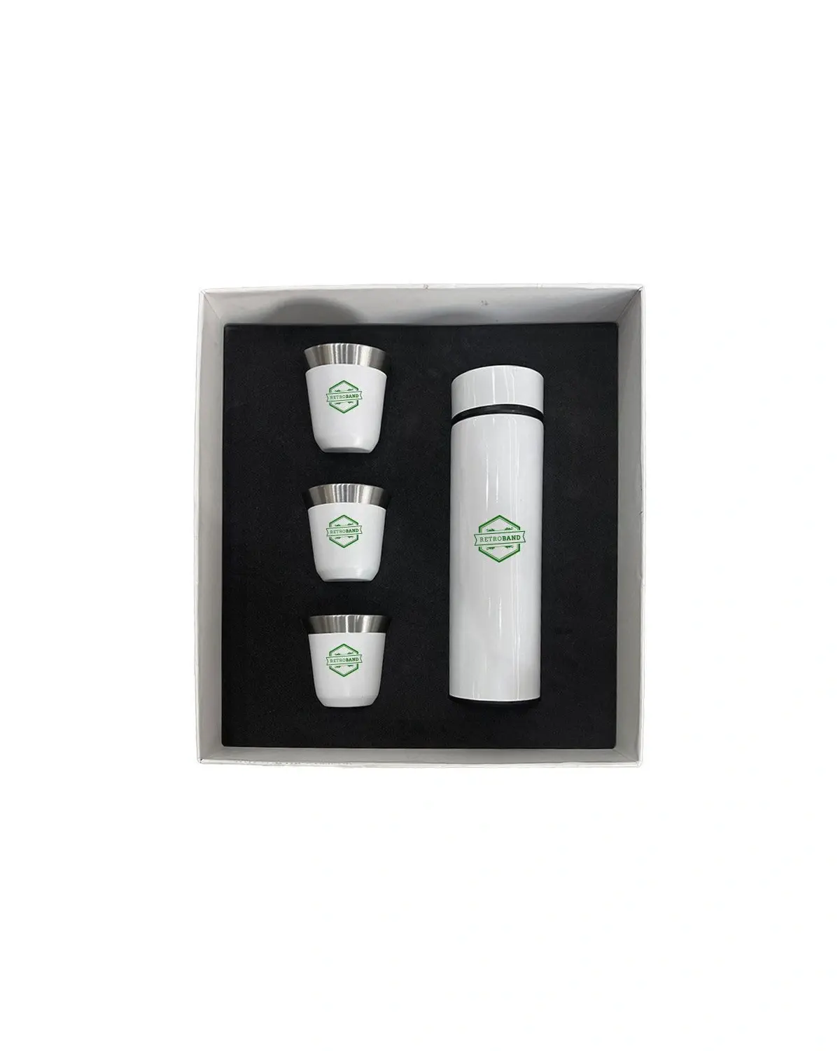 Lakaha - Promotional Gift set with Insulated Bottle and espresso cup White