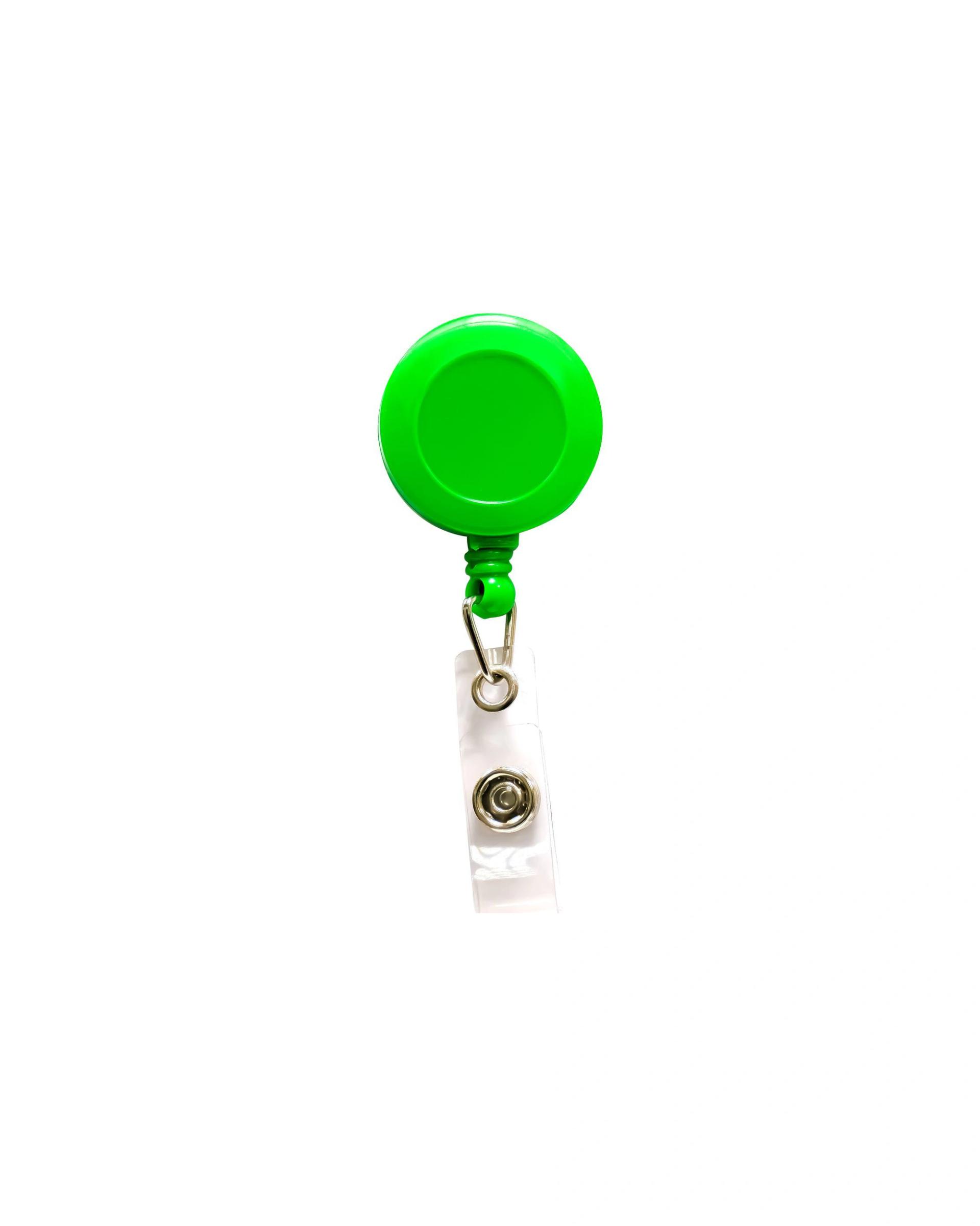 Galaga - Plastic round badge reel with small round surface