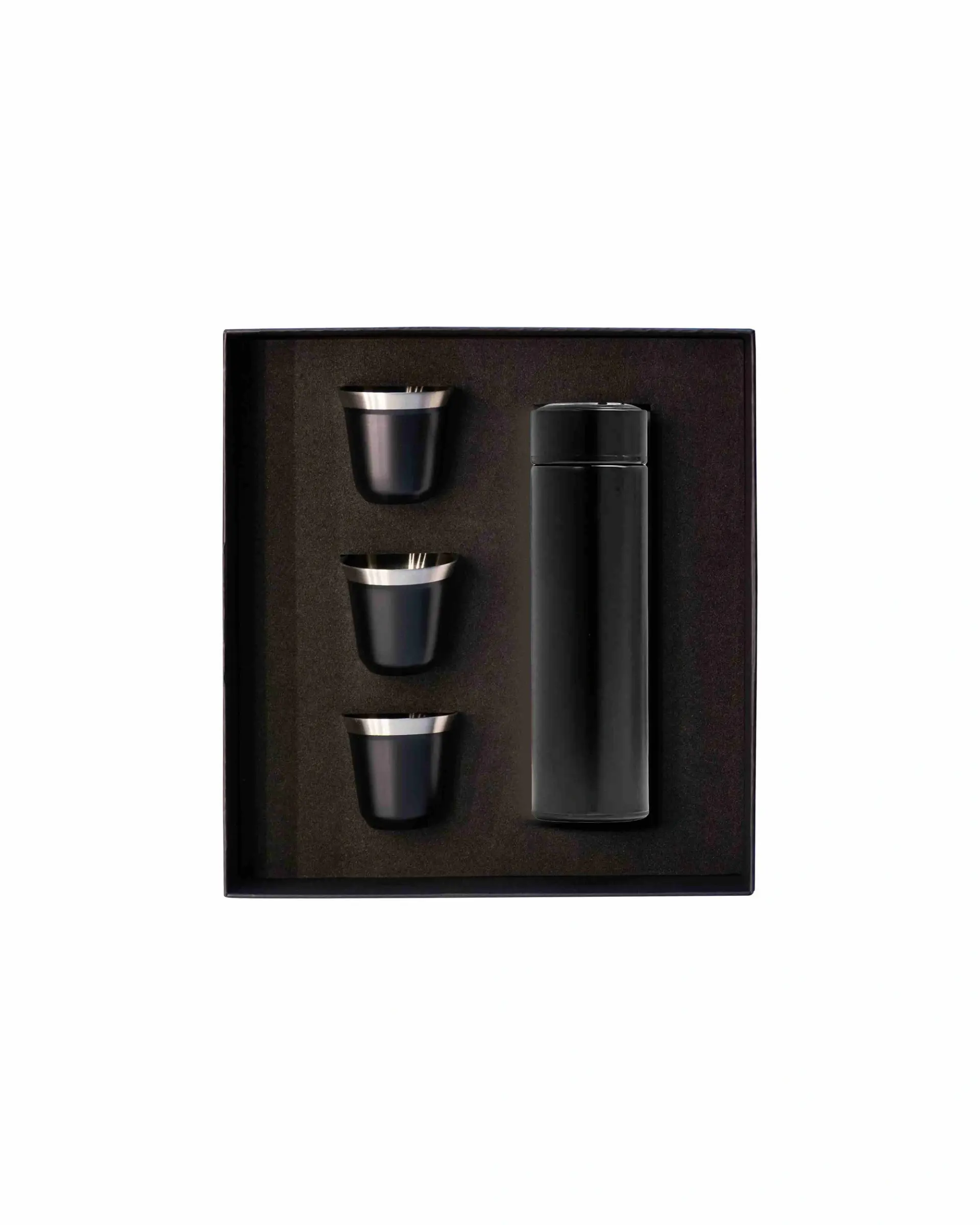 Gekako - Promotional Gift set with Insulated Bottle and espresso cup Black