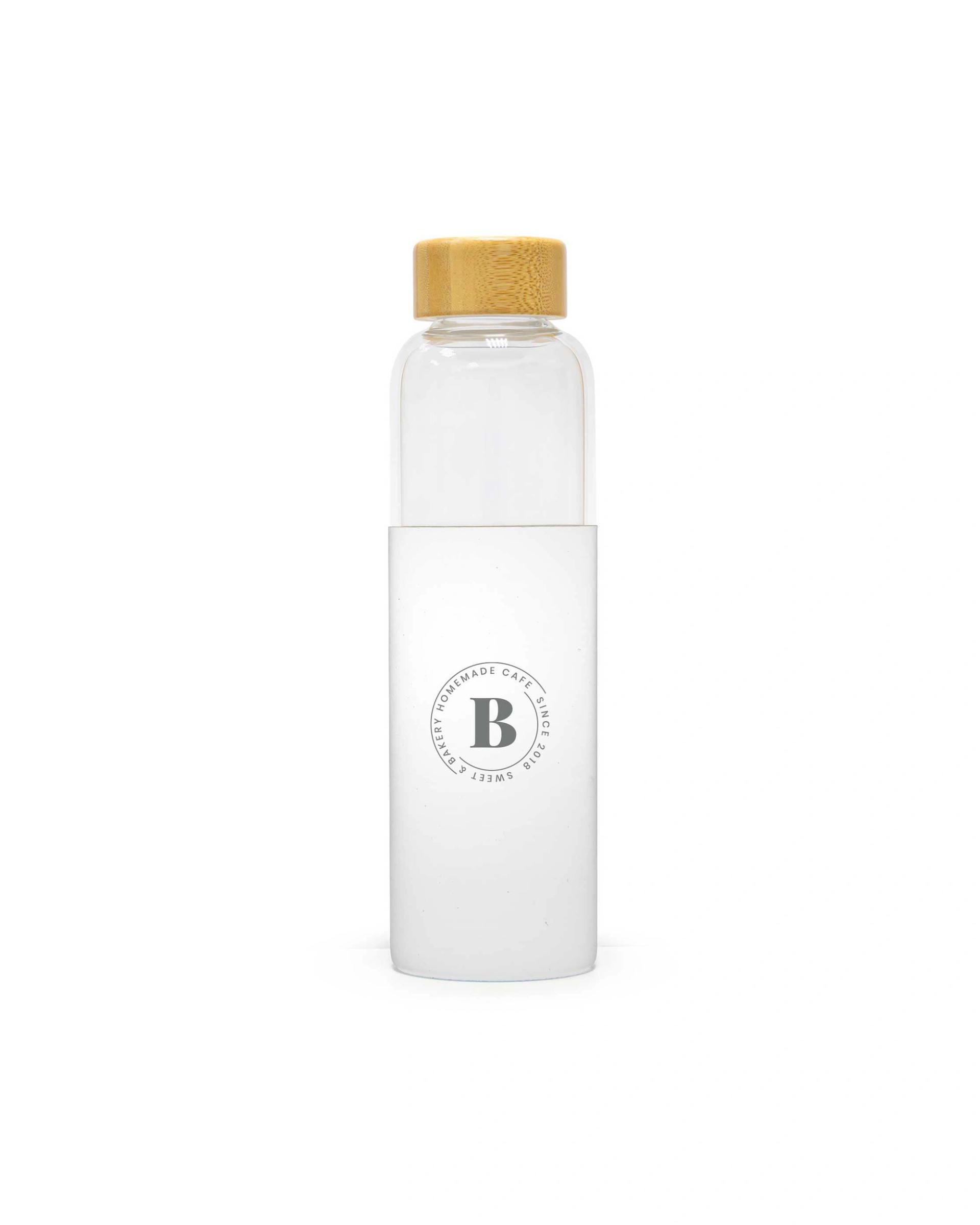 Hicala - Bamboo Lid Glass Bottle With Silicon Case WT