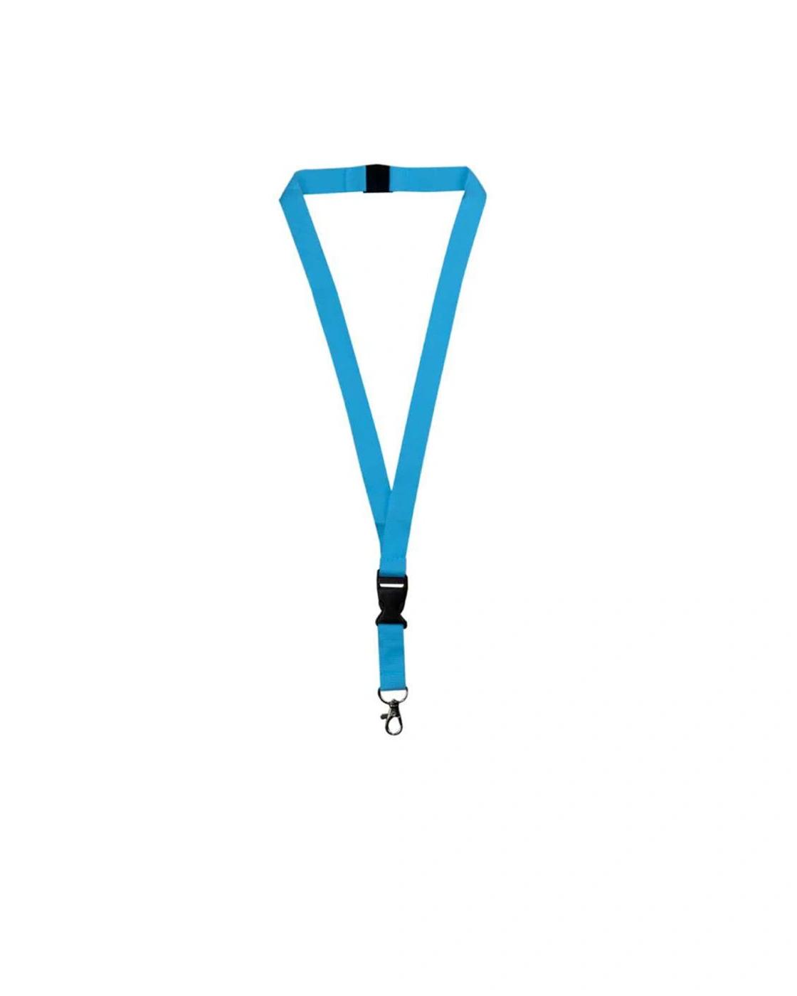 Lehigi - Lanyard With Buckle Metal Hook And Safety Clip Light Blue