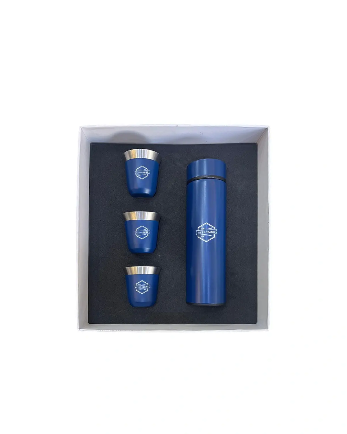 Lififi - Promotional Gift set with Insulated Bottle and espresso cup Blue