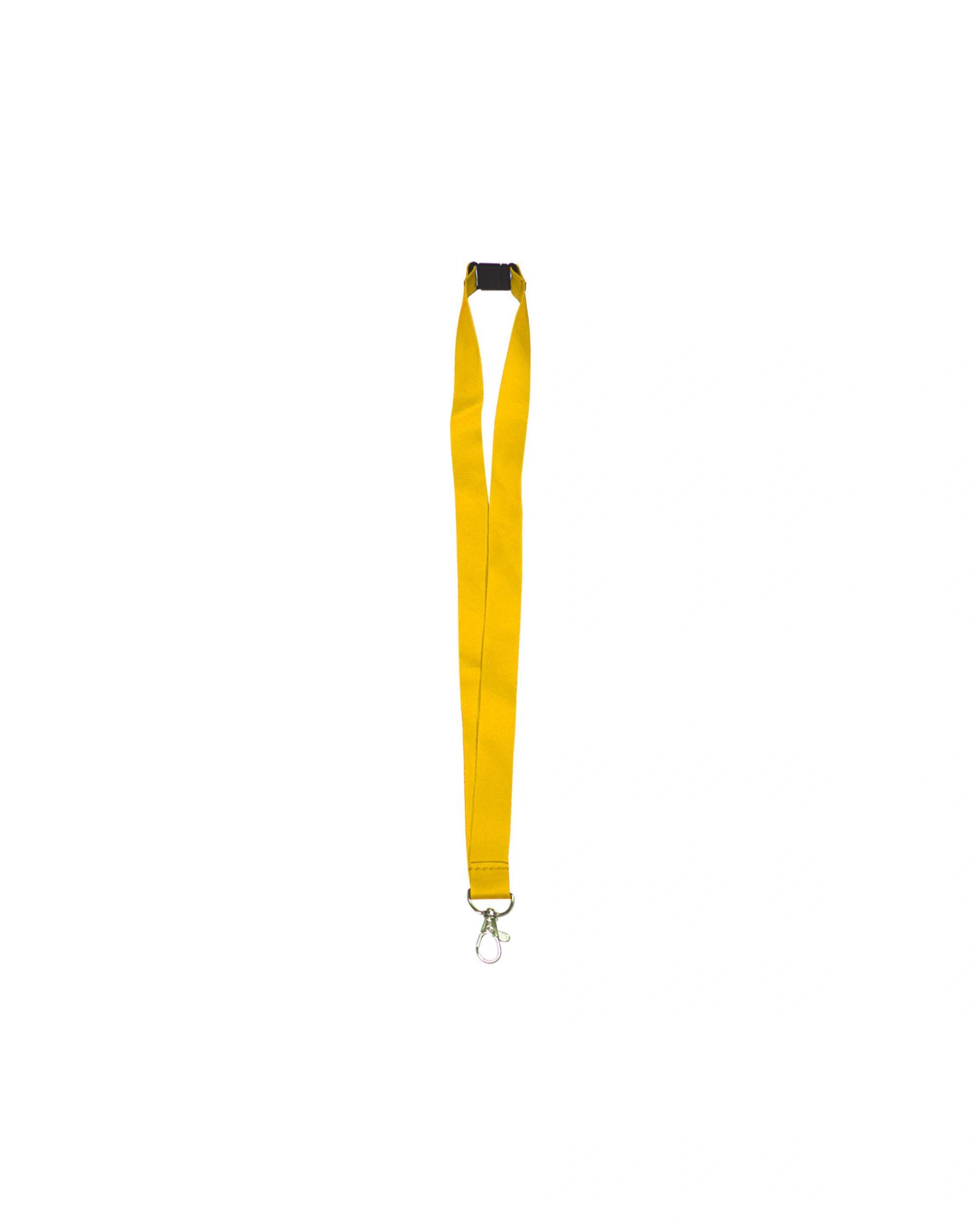 Dagiba - Lanyard with safety Clip and Metal Hook Yellow
