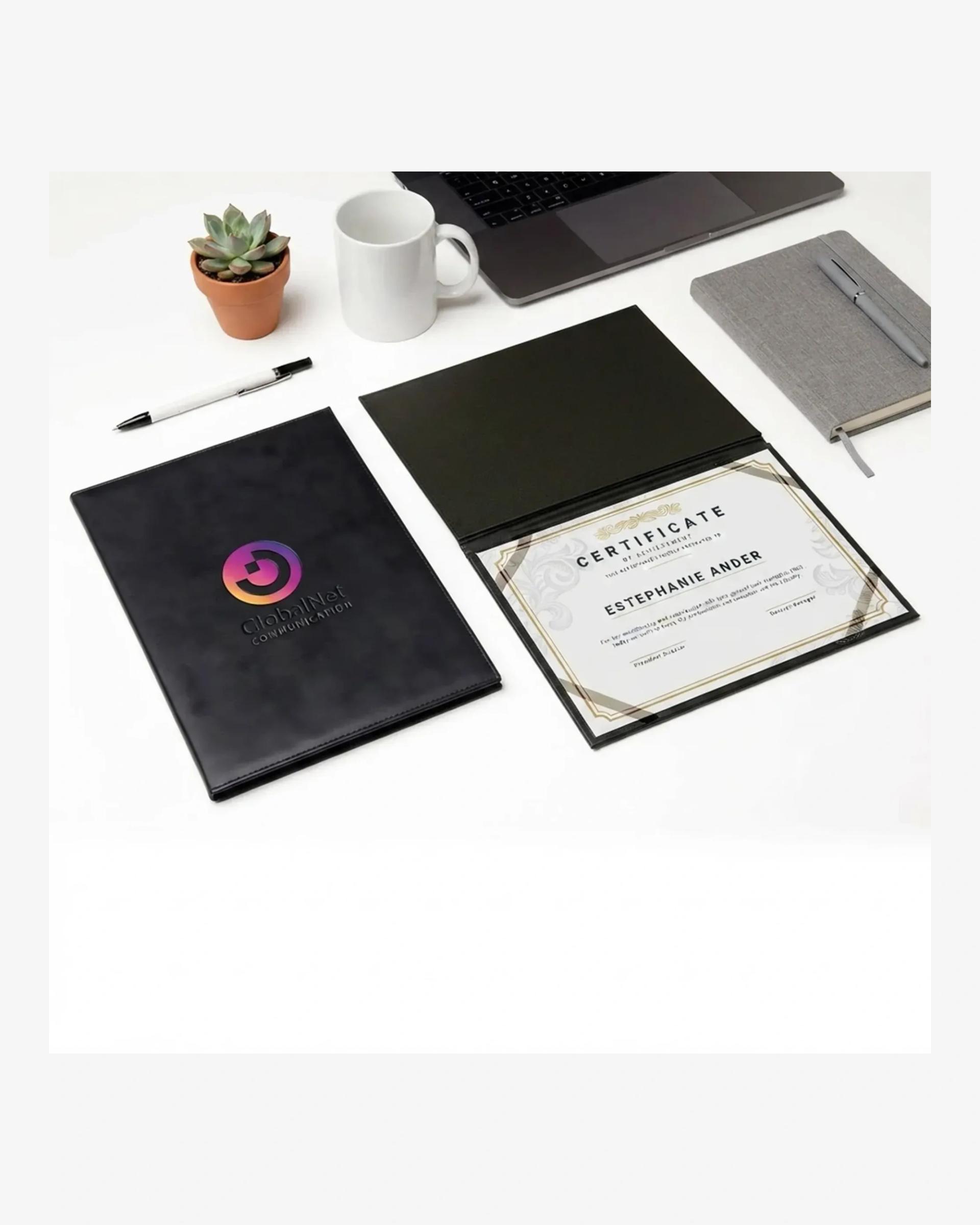 Filage - Certificate Holder Black