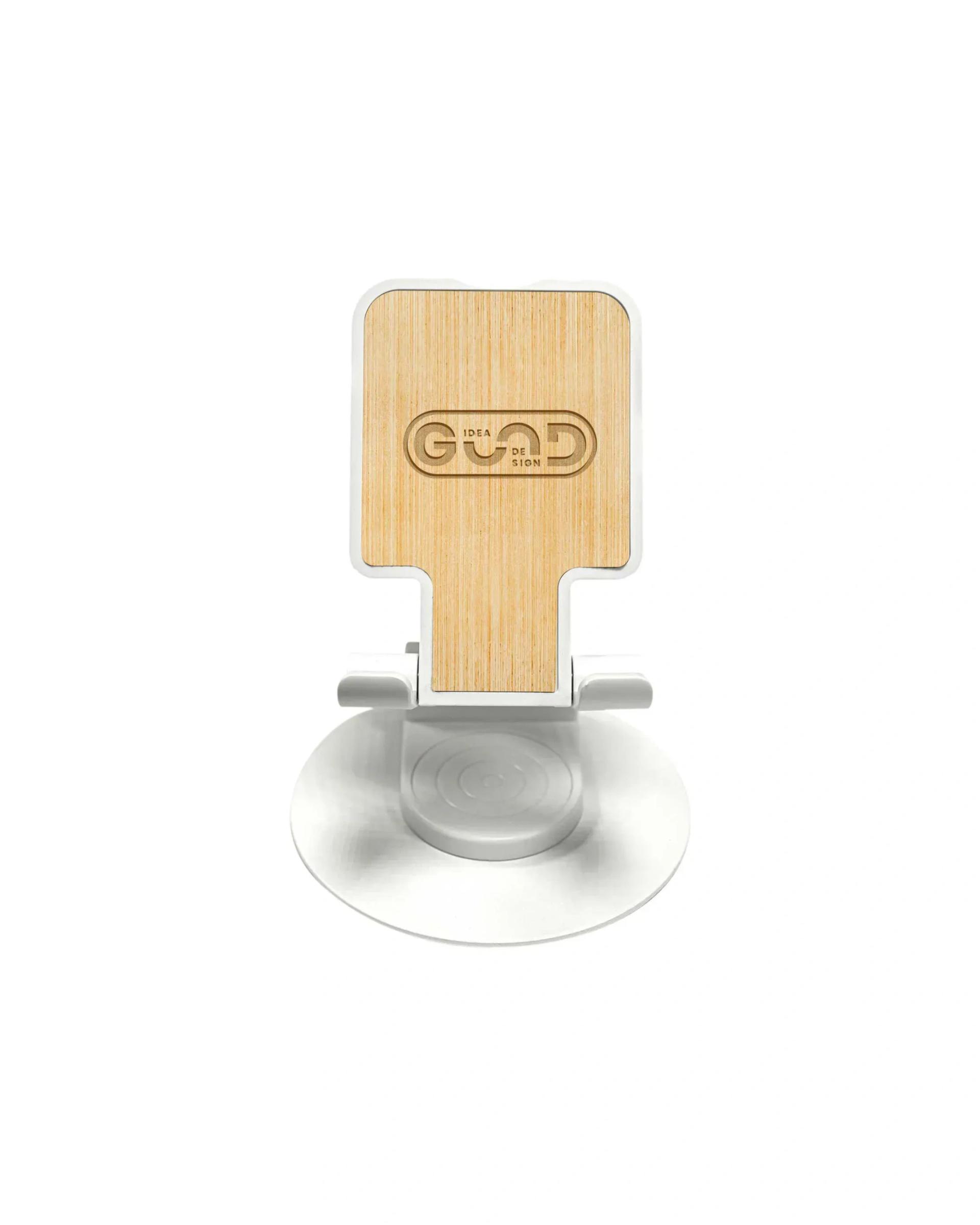 Koboho - 360° Rotating Bamboo Mobile Holder White