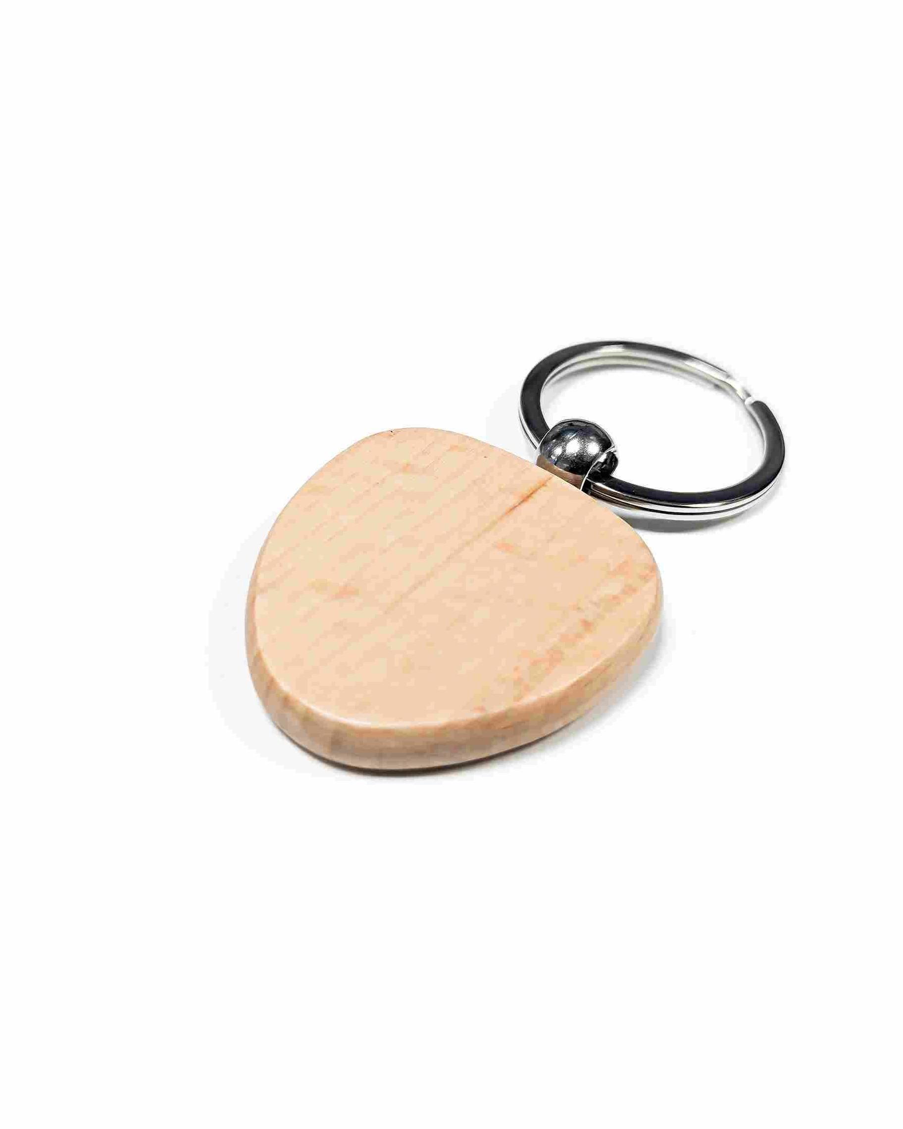 Lekifo - Bamboo Keychain Heart Shape