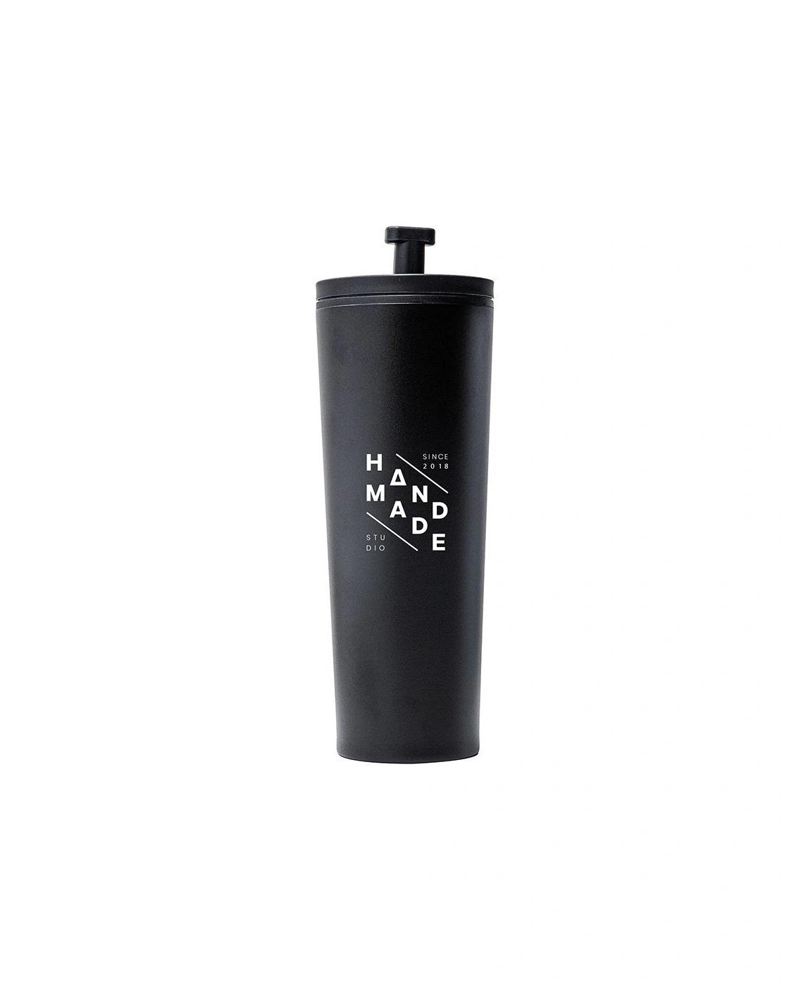 Gecidi - Black Double Wall Tumbler with Straw