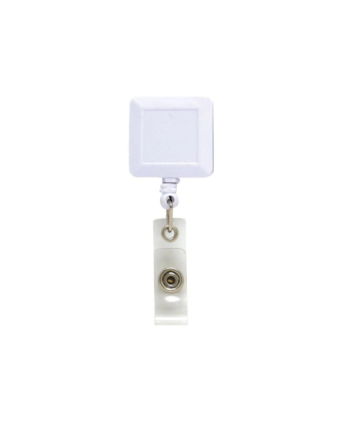 Cofofa - Plastic badge reel in square shape White