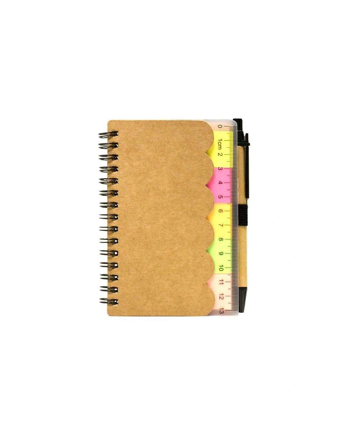 Bahoda - A6 Craft Notebook with Scale, Pen, and Post-it
