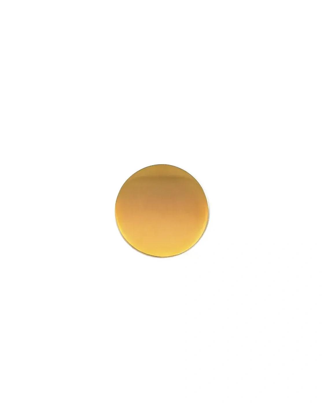 Hacobo - Round Flat Metal Badges 20mm, Gold and Silver Colors
