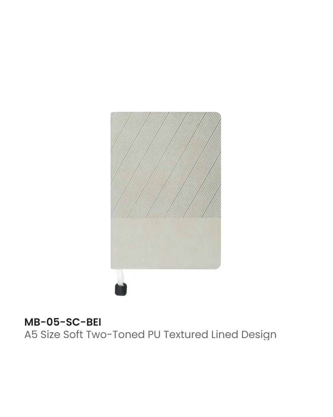 Dofoca - Soft PU Cover Notebooks in A5 Size with Metal Plate Bookmark