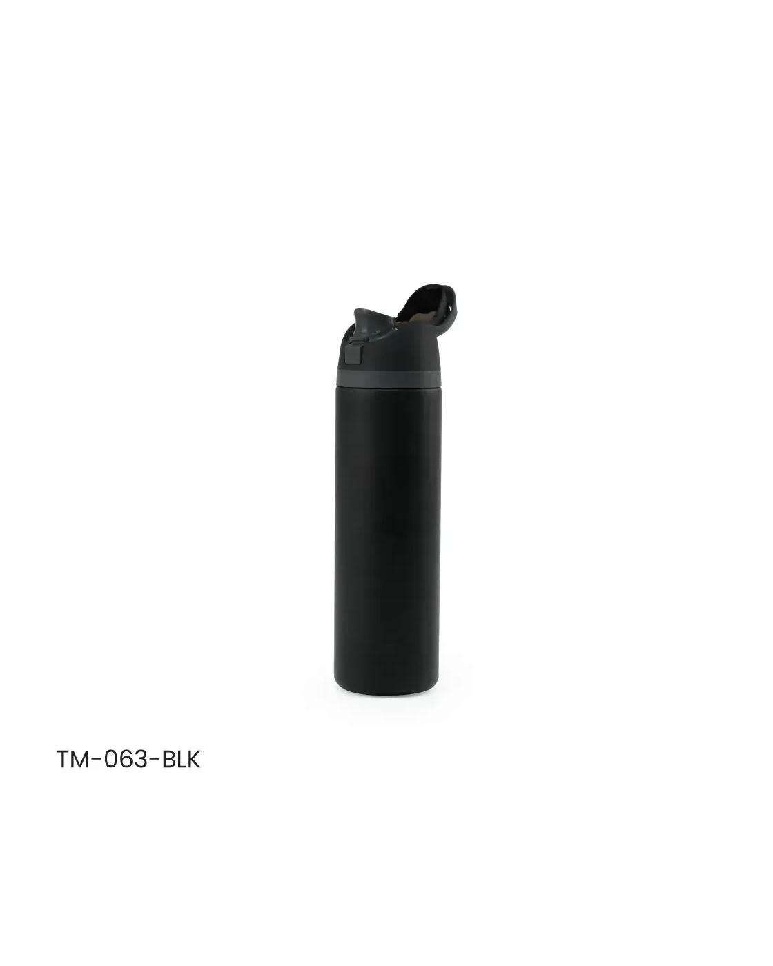 Debace - SS Bottles with Straw & Push Button Lid – Double-Wall Vacuum, 1Liter