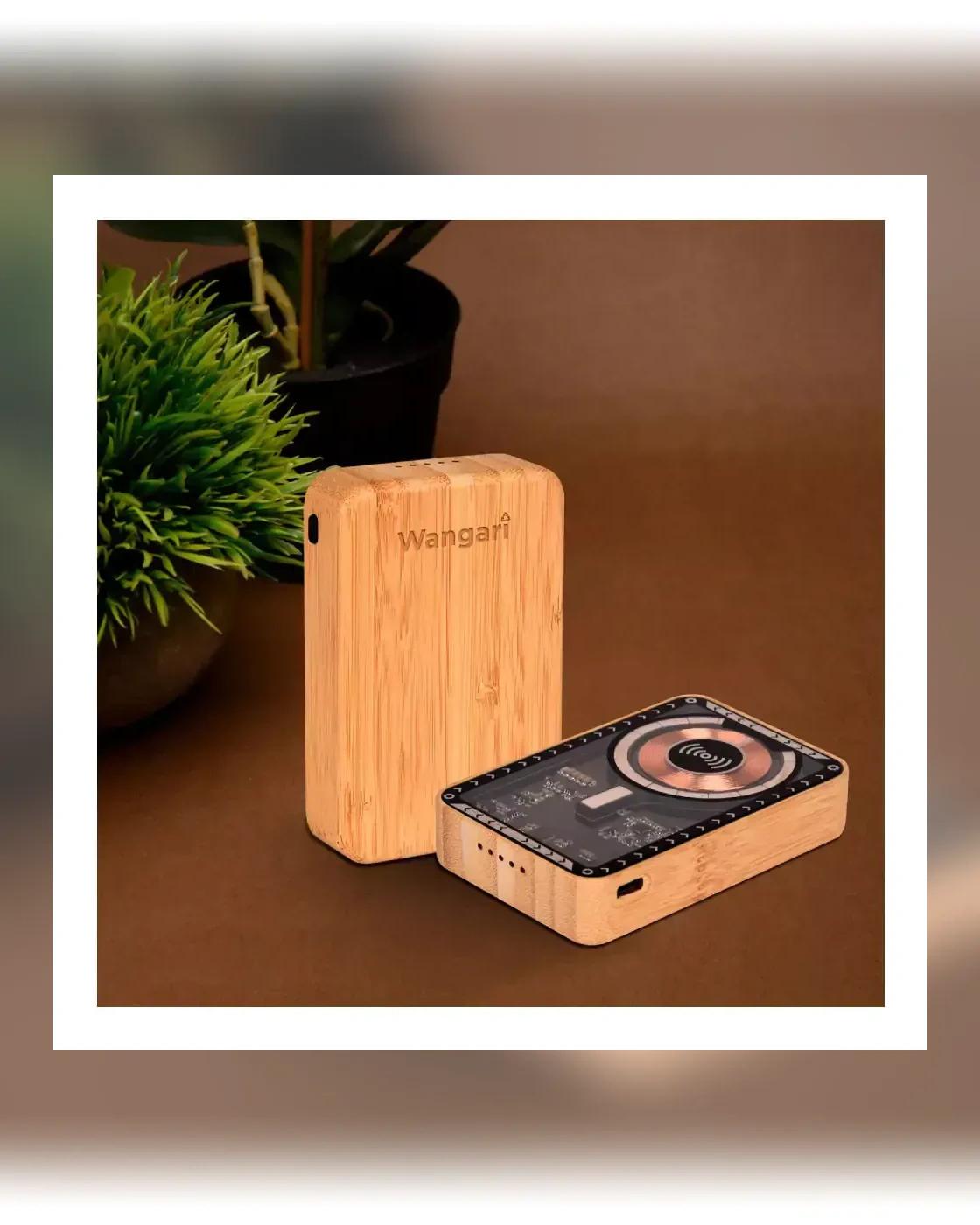 Bilole - Magnetic Fast Wireless Powerbank 15W in Bamboo
