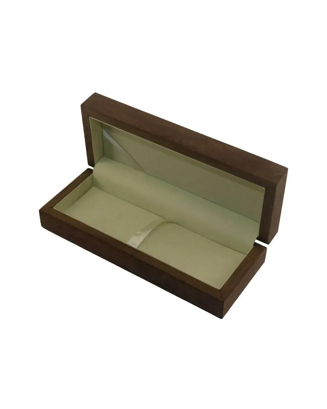 Legida - Matte Finish Veneer Wood Material Pen Box