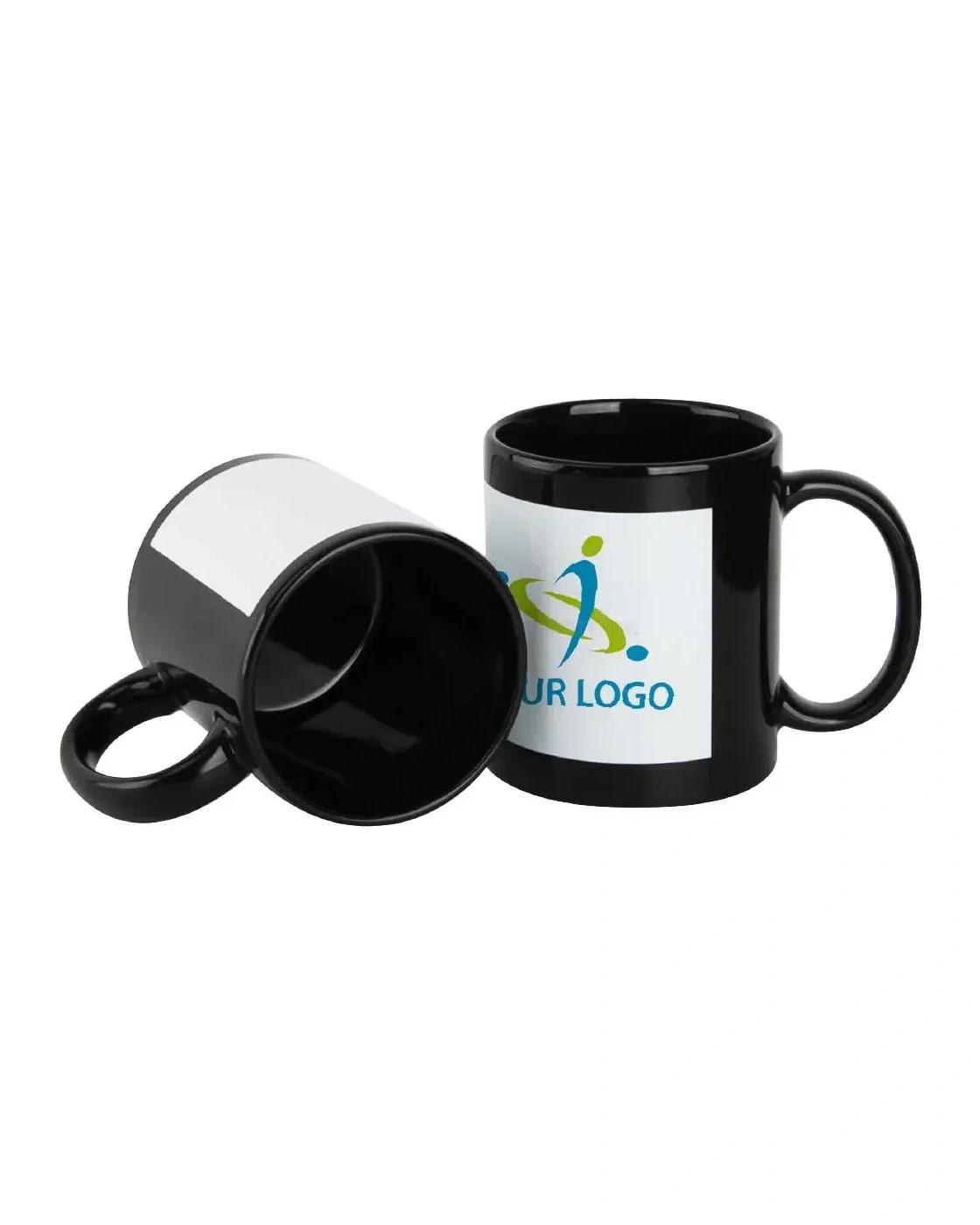 Bogefe - Black Ceramic Mugs with Printable Area