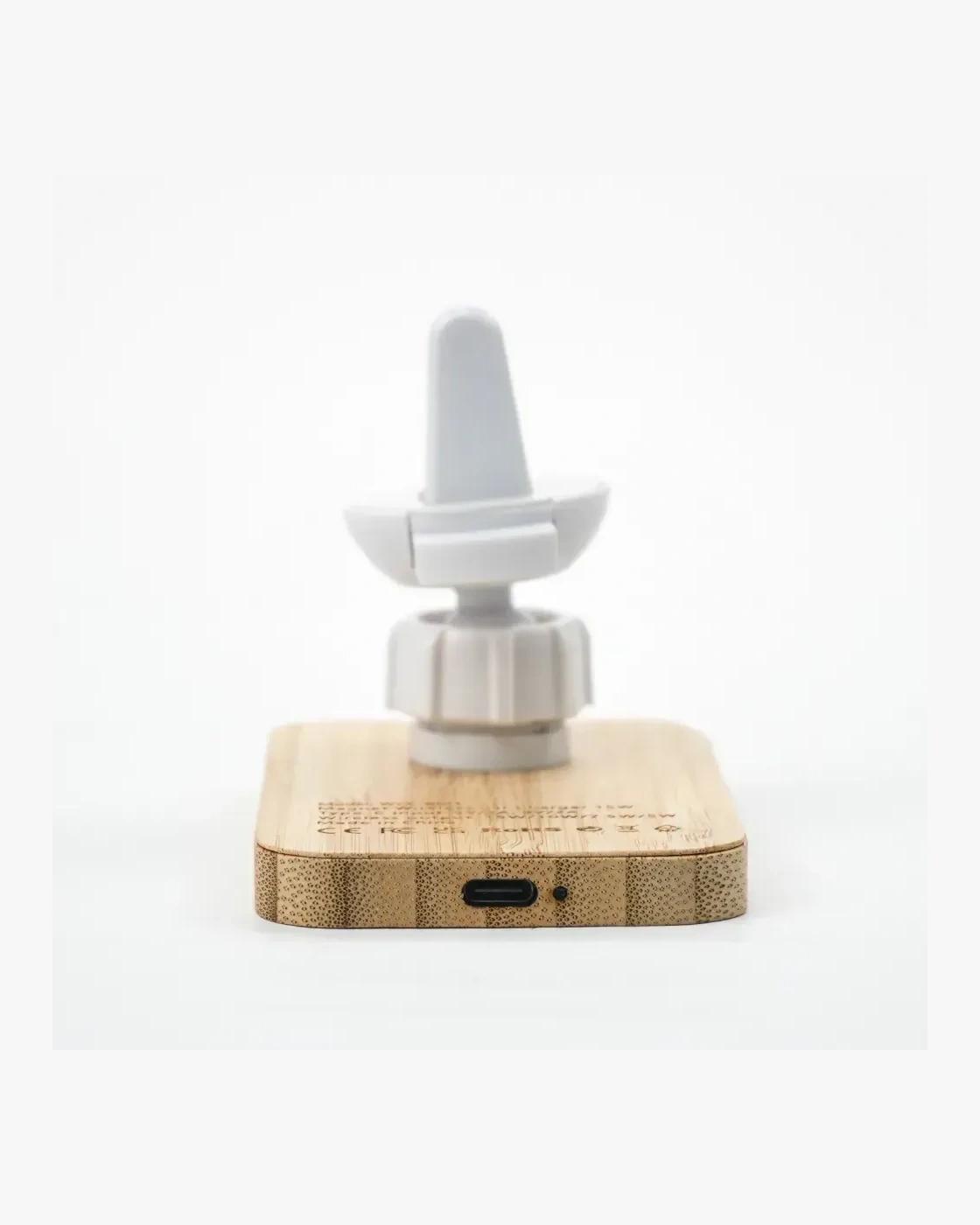 Gacefo - Bamboo Wireless Car Charger 15W Fast Charging & Type C