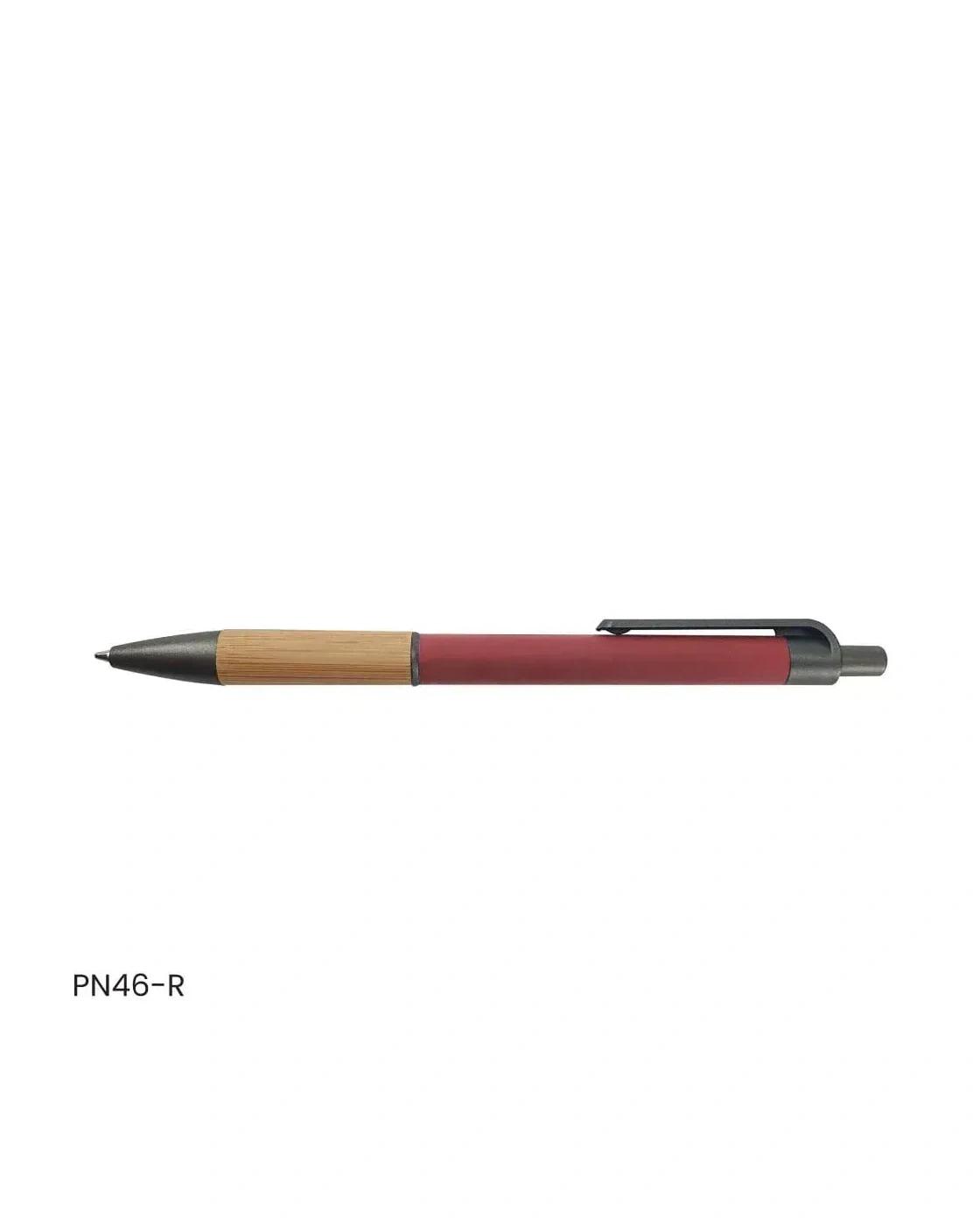 Gabege - Push Button Ballpoint Pens with Bamboo Grip