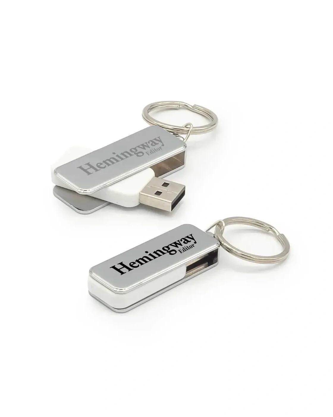 Hidado - Metal Swivel USB with Key Holder