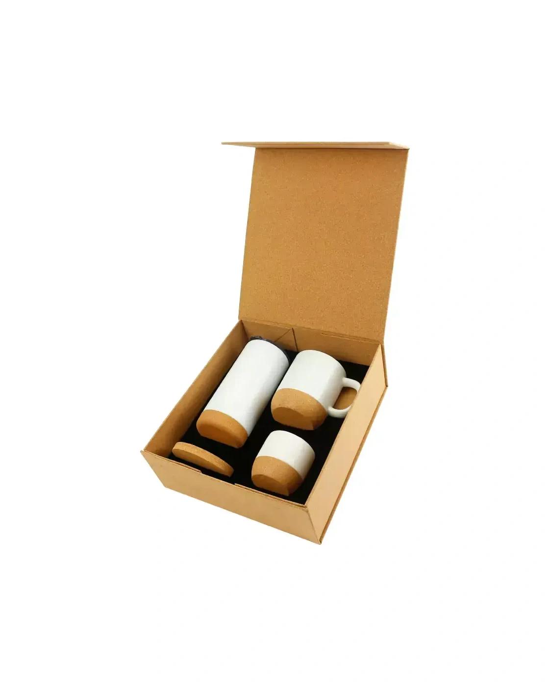 Cefedi - Cork Drinkware Gift Sets in a Cardboard Gift Box GS-10