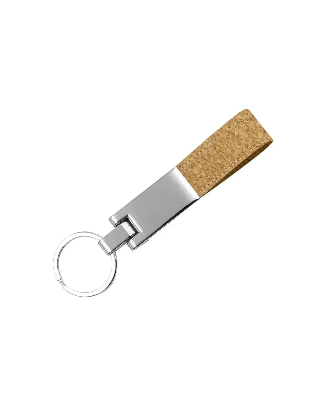 Lofega - Metal Keychain with Cork Strap