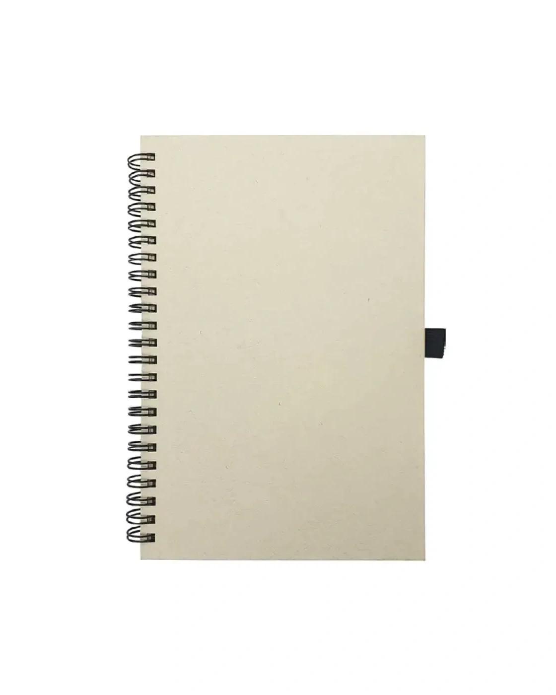 Boboce - A5 Size Milk Paper Spiral Notebooks, 70 Sheets 80 GSM