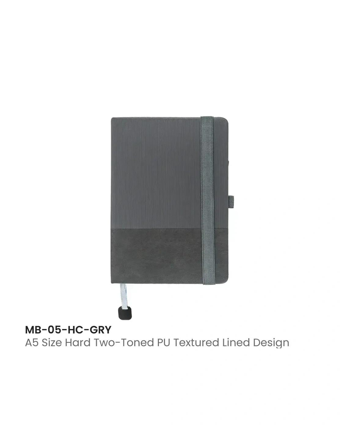 Dececi - Hard Cover PU Notebooks in A5 Size with Metal Plate Bookmark