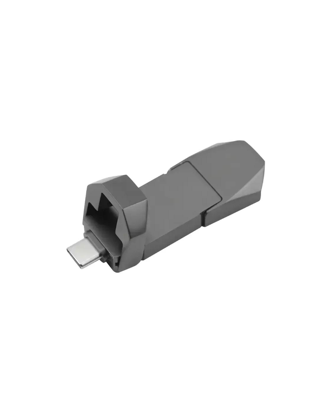 Lokice - OTG USB Flip in Gun Metal 32GB V. 3.0 Type C Flip Magnetic Cap