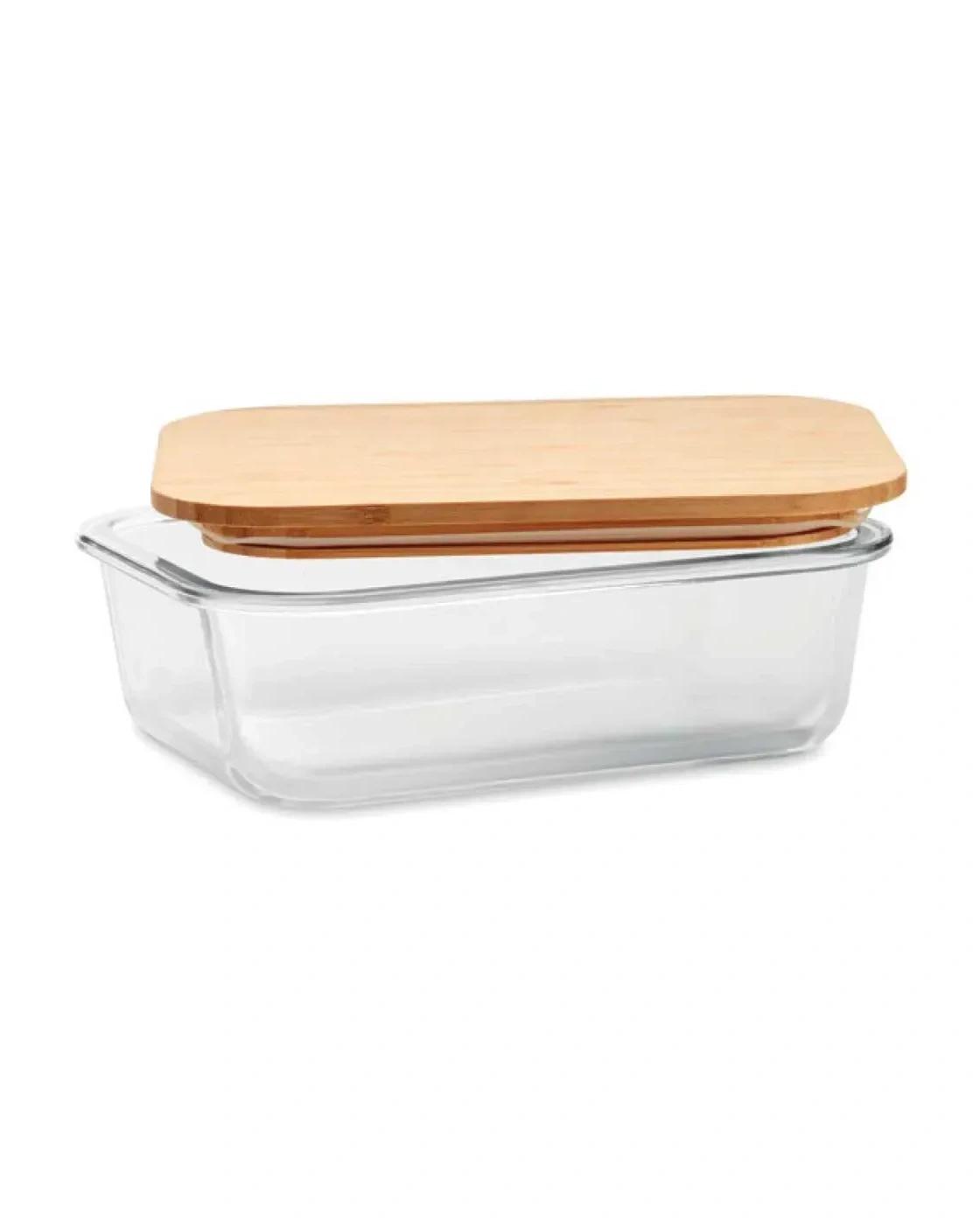 Becage - Glass Lunch Box with Bamboo Lid