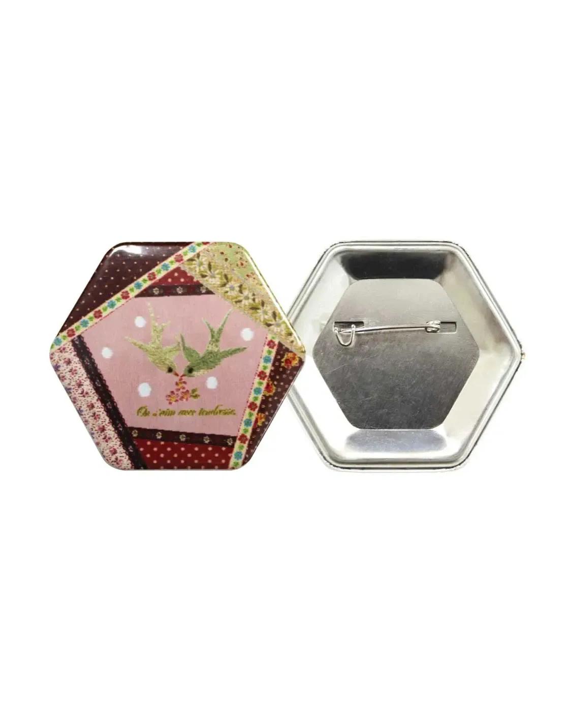 Hogeho - Hexagon Button Badges