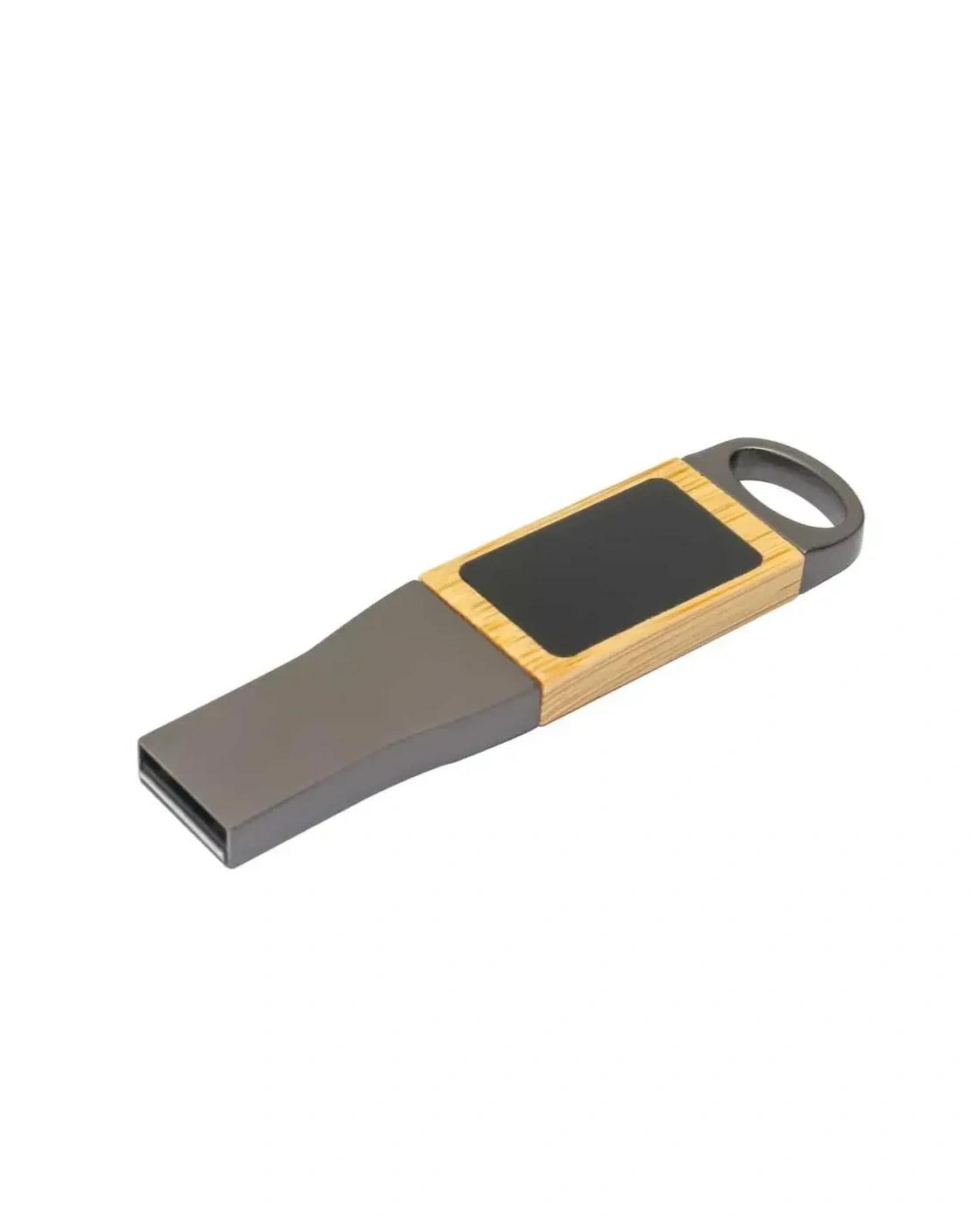 Bagibe - Light-Up Logo Metal & Bamboo USB Flash Drives 32GB