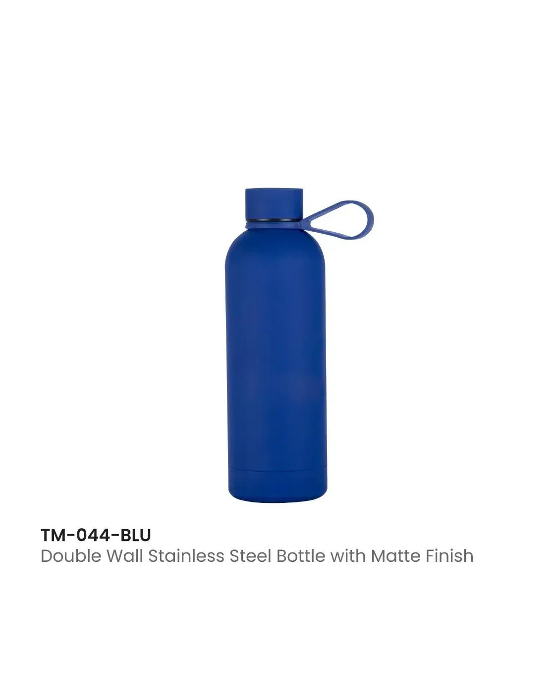 Gahafi - Stainless Steel Water Bottles 500ml – Double Wall, Matte, Rubber Coating