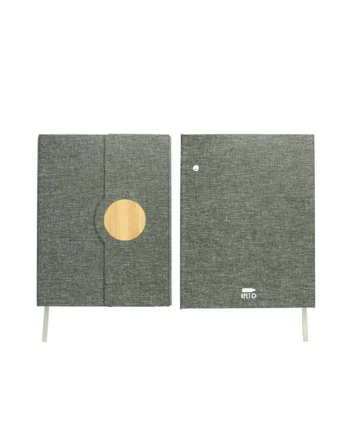Cigabe - A5 RPET Notebooks with Bamboo & Magnetic Closure