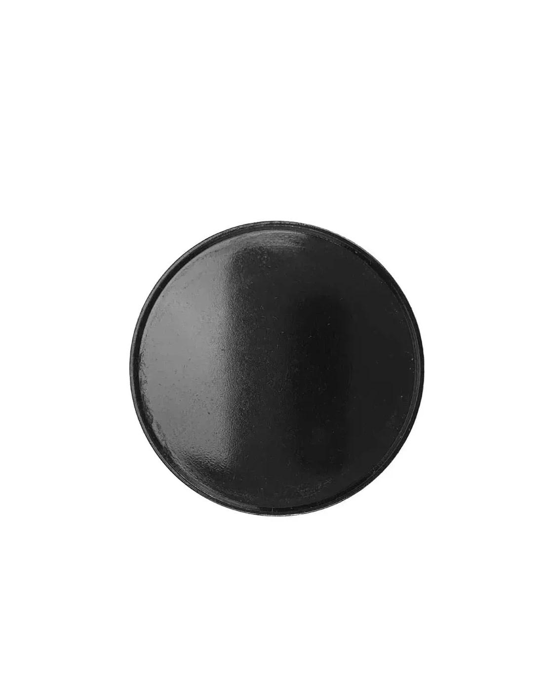 Gohofi - Round Black Metal Badges without Attachment