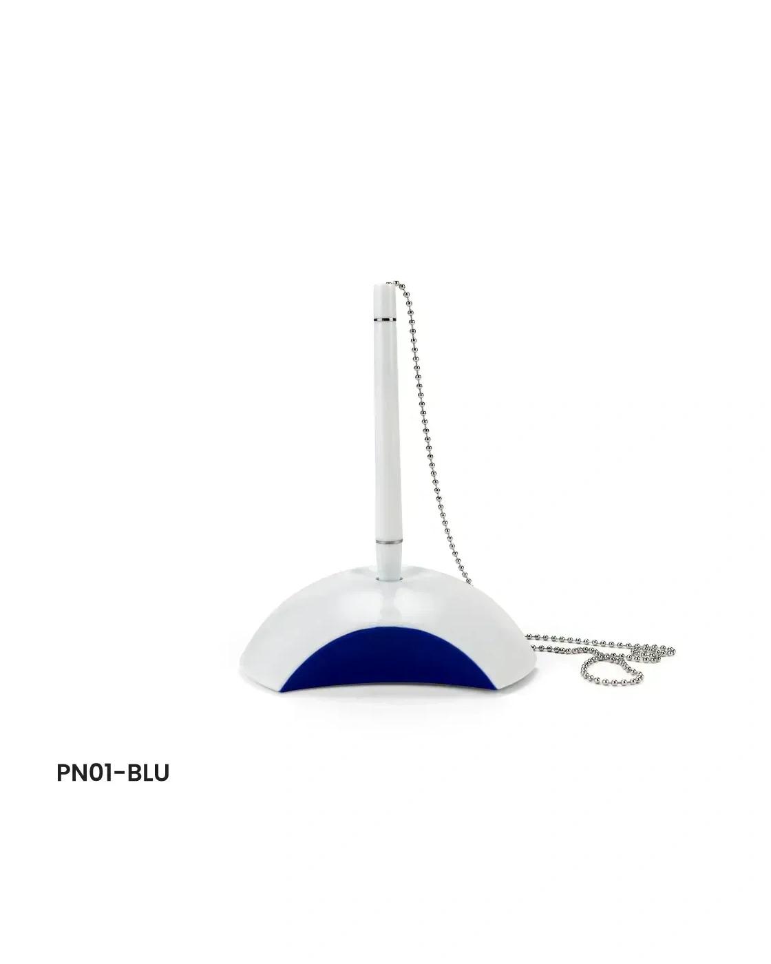Kafilo - Counter Pen with Base Holder and Secured Chain – Blue Ink