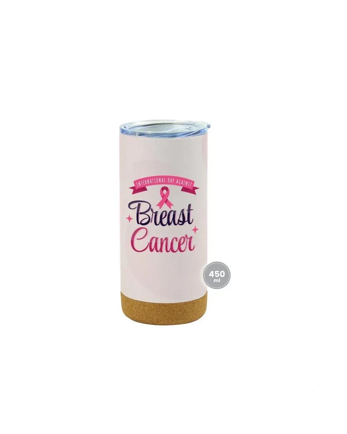 Kedace - Travel Mugs with Breast Cancer Awareness Logo